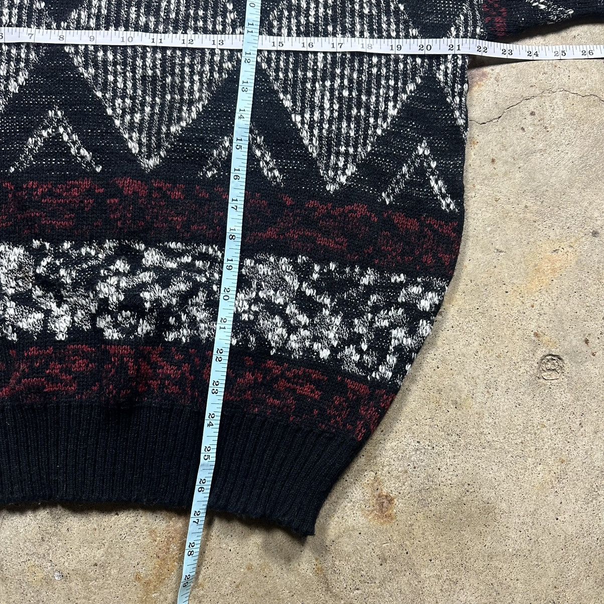 Method Vintage 80s Method Geometric Aztec Tribal Design Sweater Size US L / EU 52-54 / 3 - 5 Thumbnail