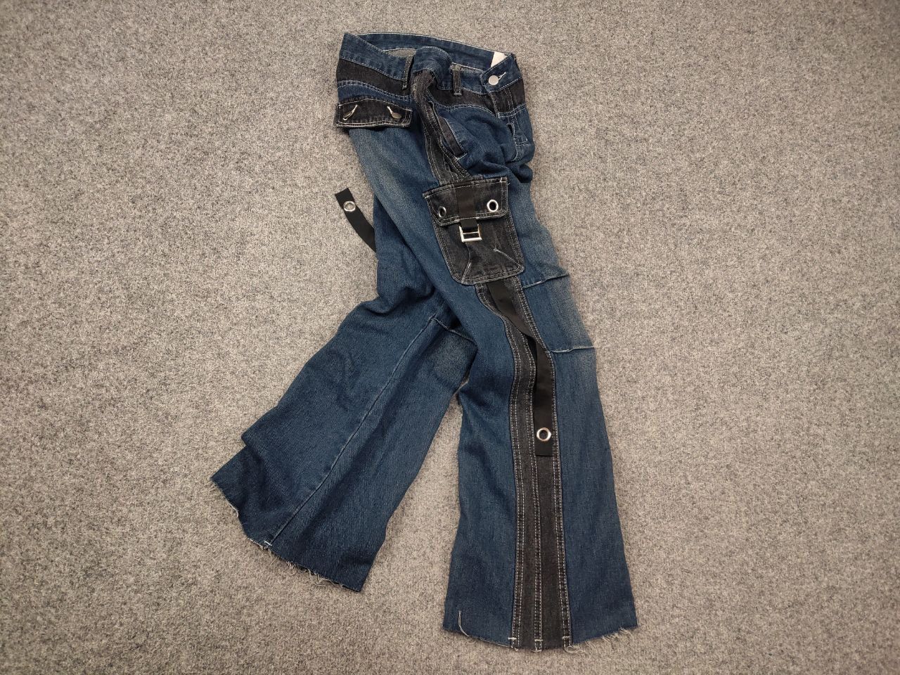 If Six Was Nine Vintage if six was nine y2k LGB Cargo Bondage Jeans Flared Size US 30 / EU 46 - 2 Thumbnail