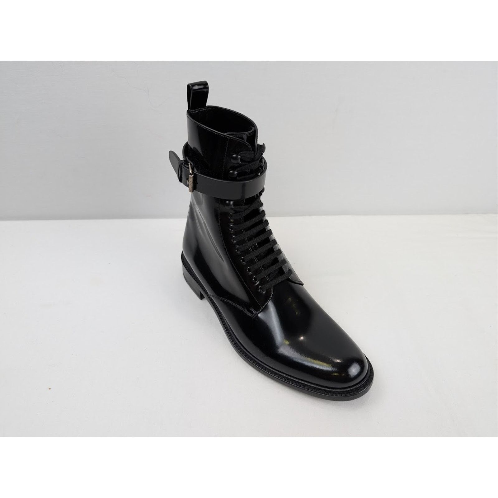 Saint Laurent Paris o1rshd1 Army 20 Lace Up Boots in Nero Size US 11 / EU 44 - 2 Thumbnail