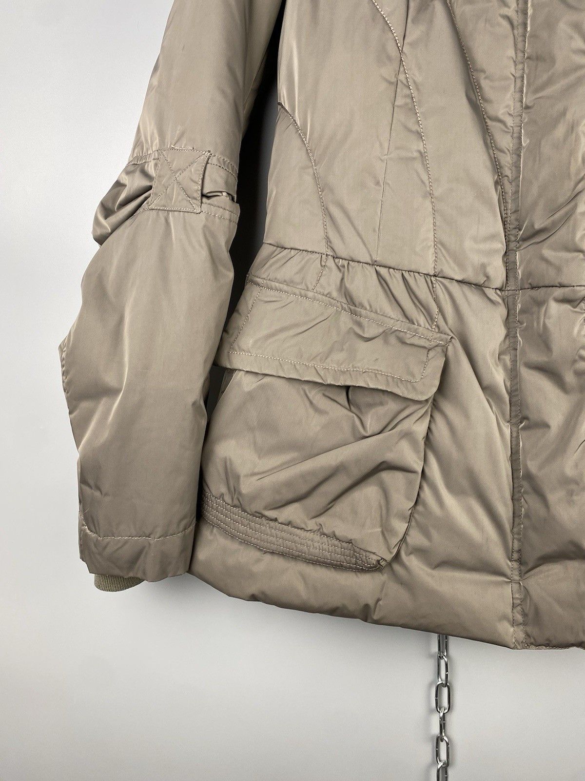 Marithe + Francois Girbaud Marithe Francois Girbaud Beige Down Jacket Puffer Size S / US 4 / IT 40 - 7 Thumbnail
