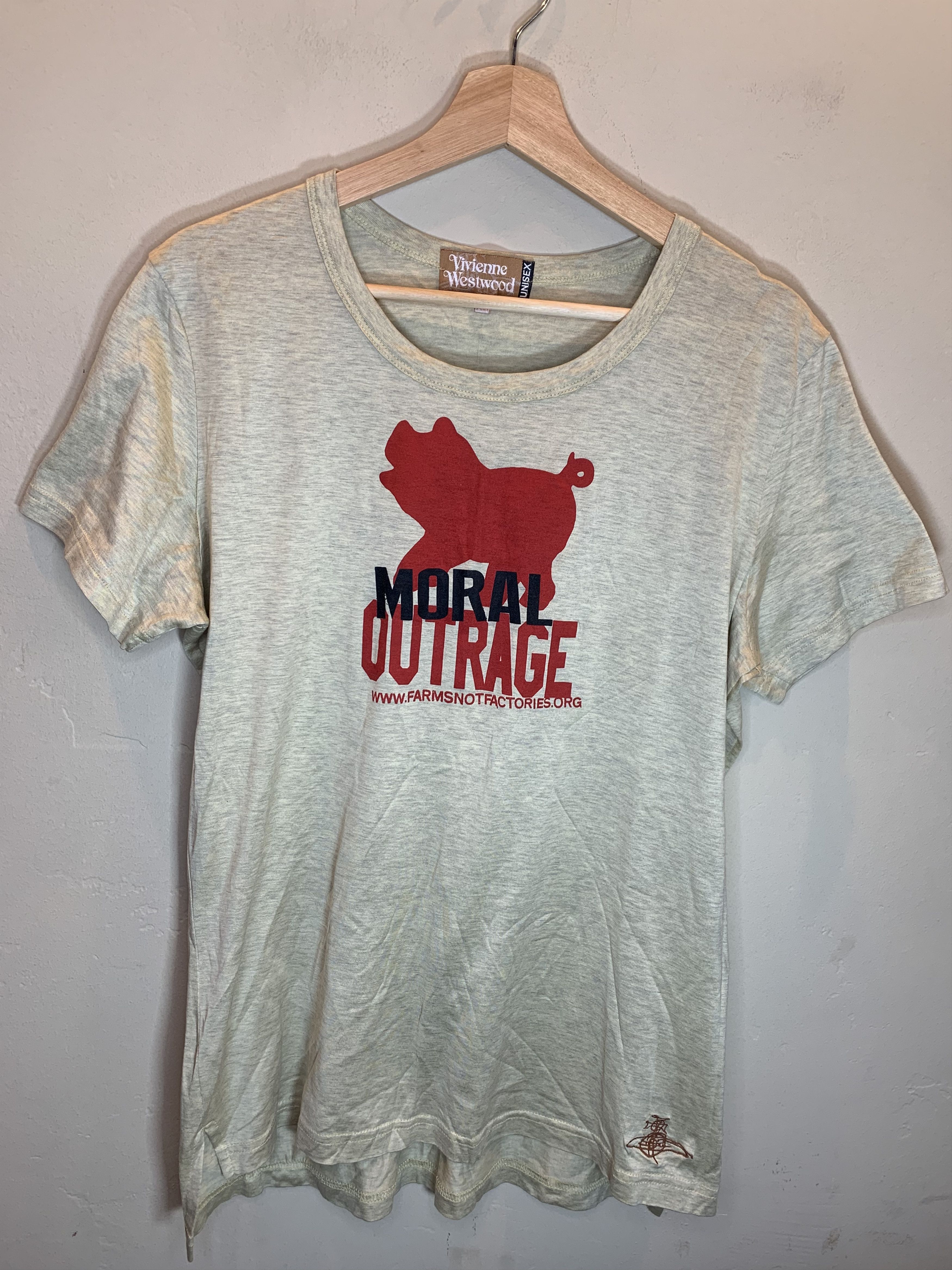 Vivienne Westwood *RARE* Vivienne Westwood Moral Outrage Farms Factories Shirt Size US XL / EU 56 / 4 - 1 Thumbnail