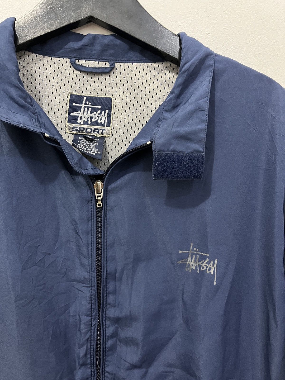 Stussy Vintage 90s Stussy Sport Reflective track jacket Size US XL / EU 56 / 4 - 4 Thumbnail