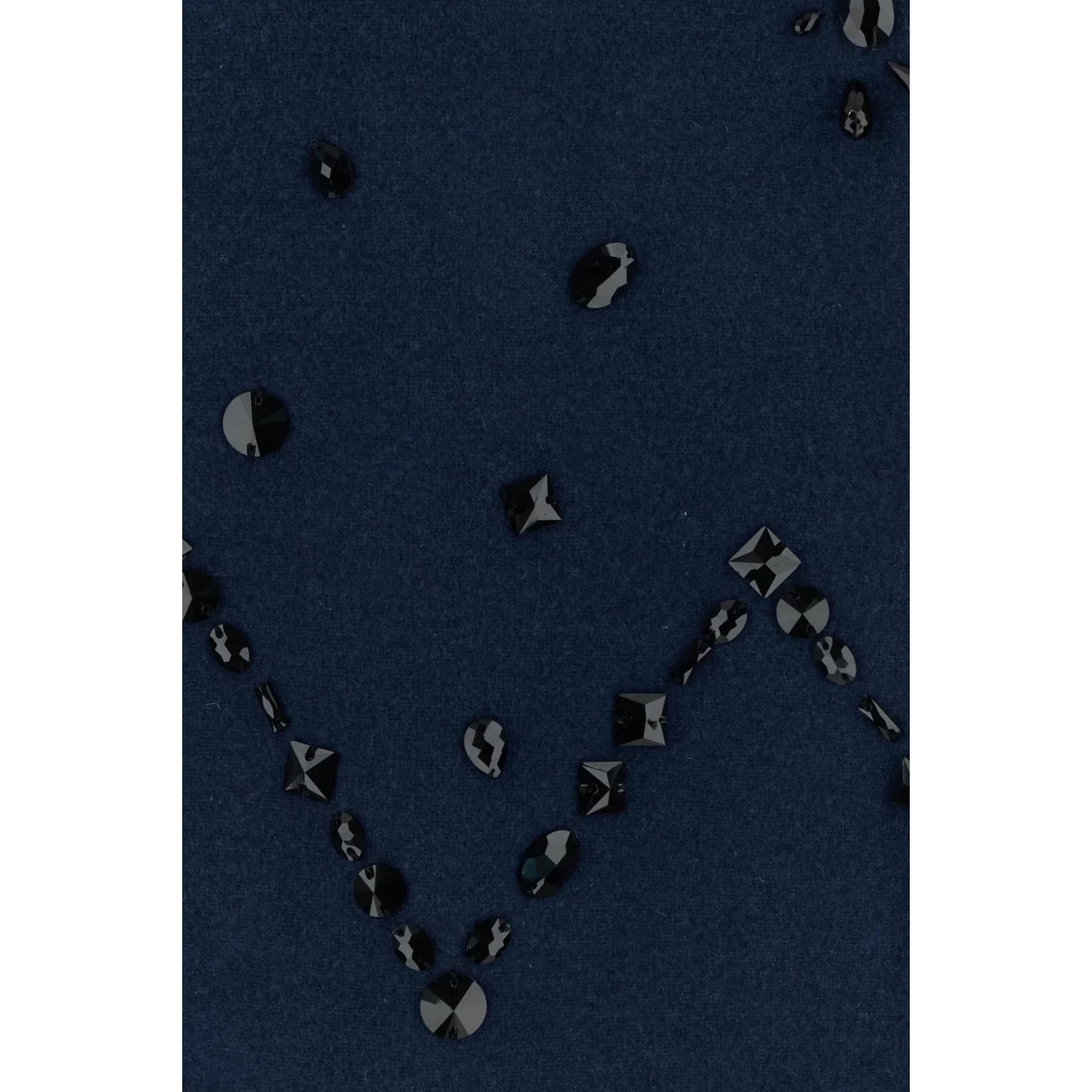 Alanui ALBERTA FERRETTI Navy Blue Wool Blend Oversize Cardigan New Size M / US 6-8 / IT 42-44 - 3 Thumbnail