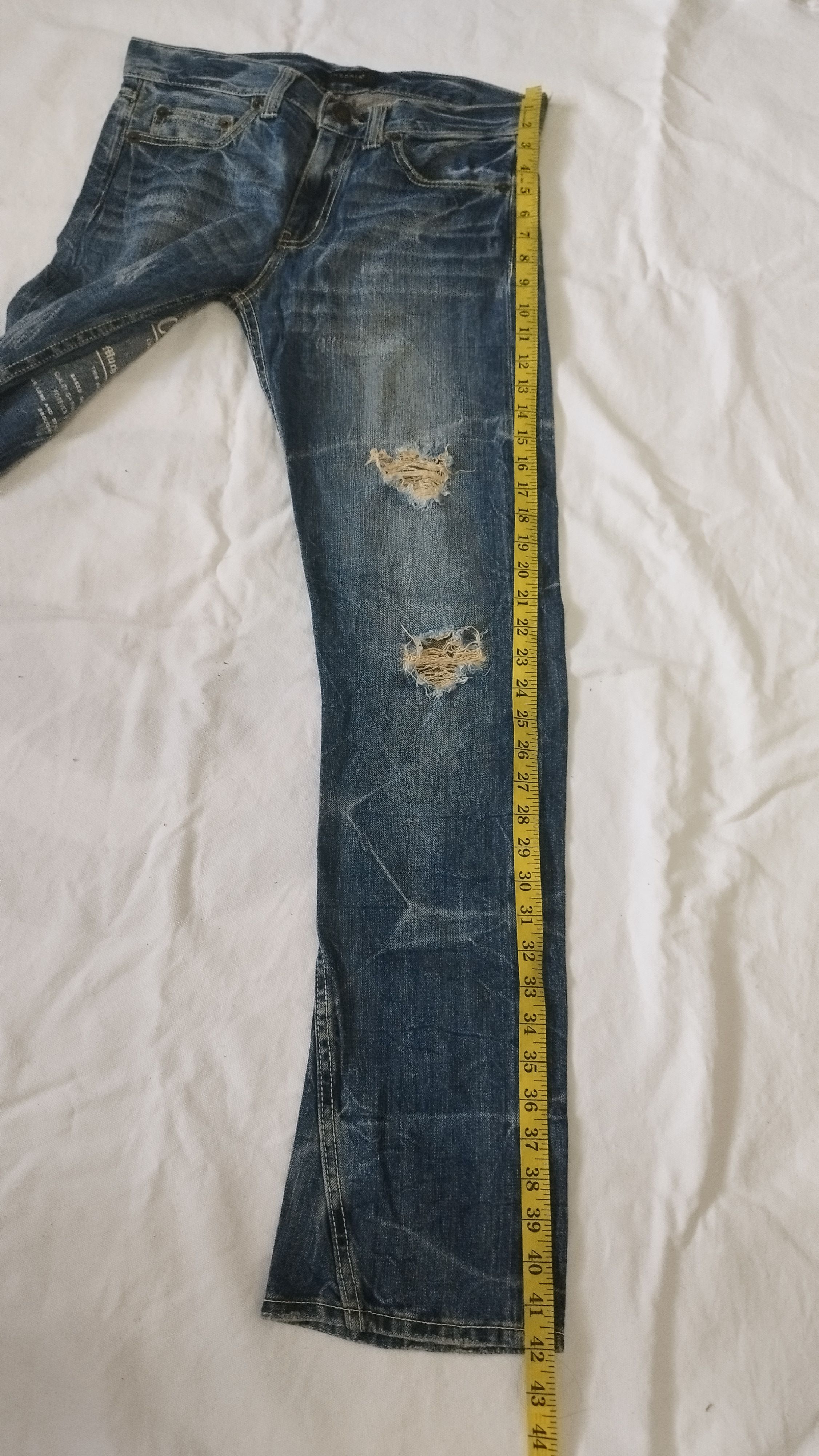 Japanese Brand THEORIA distressed punk design Size US 32 / EU 48 - 13 Thumbnail