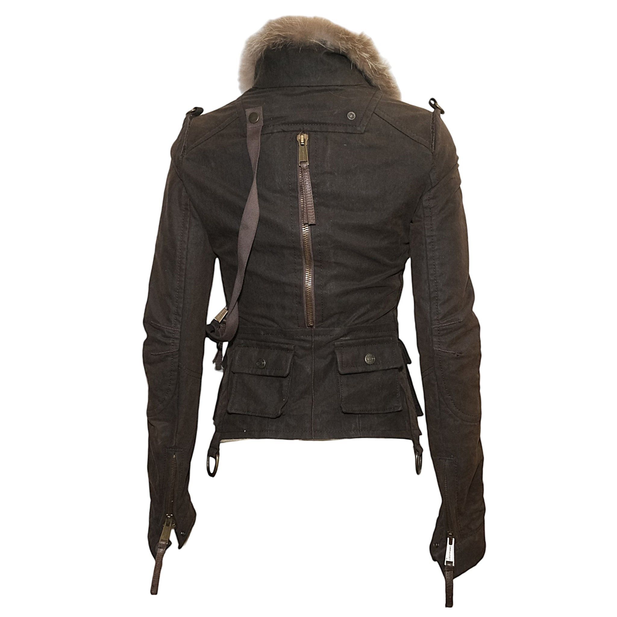 Dsquared2 Y2K Waxed Cotton Multipocket Parachute Bondage Jacket Size S / US 4 / IT 40 - 2 Thumbnail