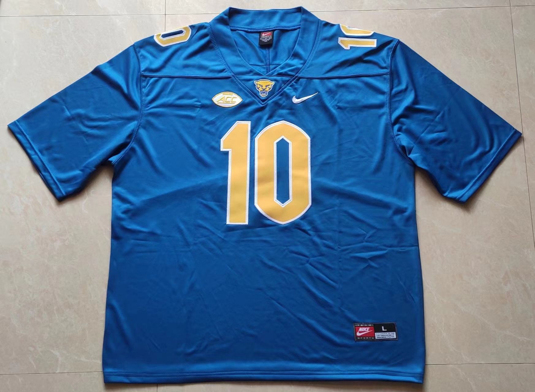 Other Men's Pittsburgh Panthers #10 Eli Holstein Jerseys Blue Size US M / EU 48-50 / 2 - 4 Thumbnail