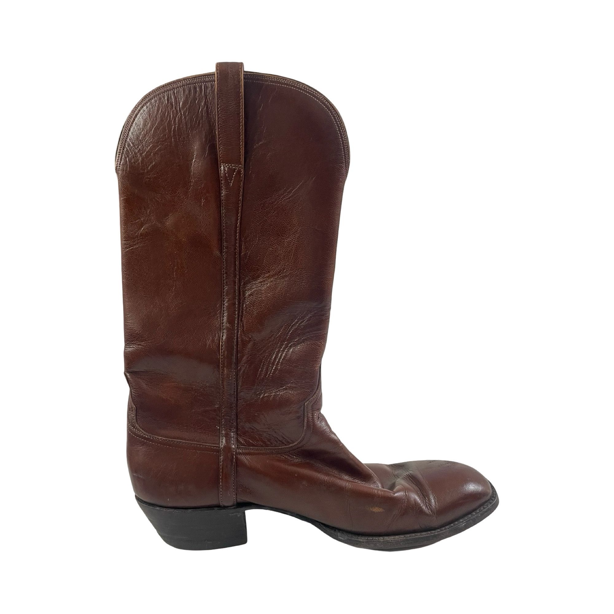 Lucchese Lucchese Brown Leather Cowboy Boots Mens Size 11D Size US 11 / EU 44 - 1 Thumbnail