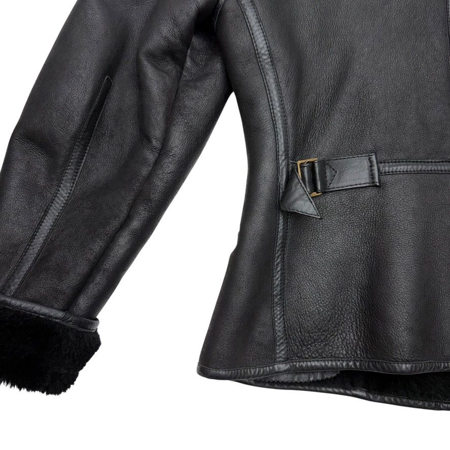 Kenzo Kenzo Black Shearling Leather Jacket Size M / US 6-8 / IT 42-44 - 17 Thumbnail