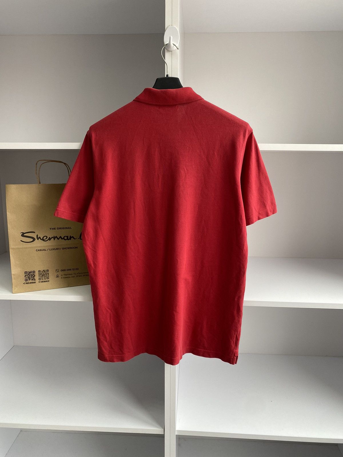 Burberry × Vintage Vintage Burberry Red Polo T-Shirt Size US M / EU 48-50 / 2 - 12 Thumbnail