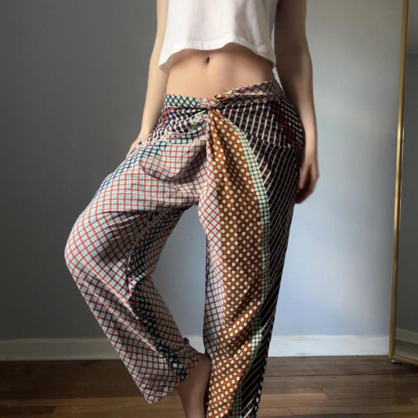 Other multi-coloured retro pants Size 28" / US 6 / IT 42 - 1 Thumbnail