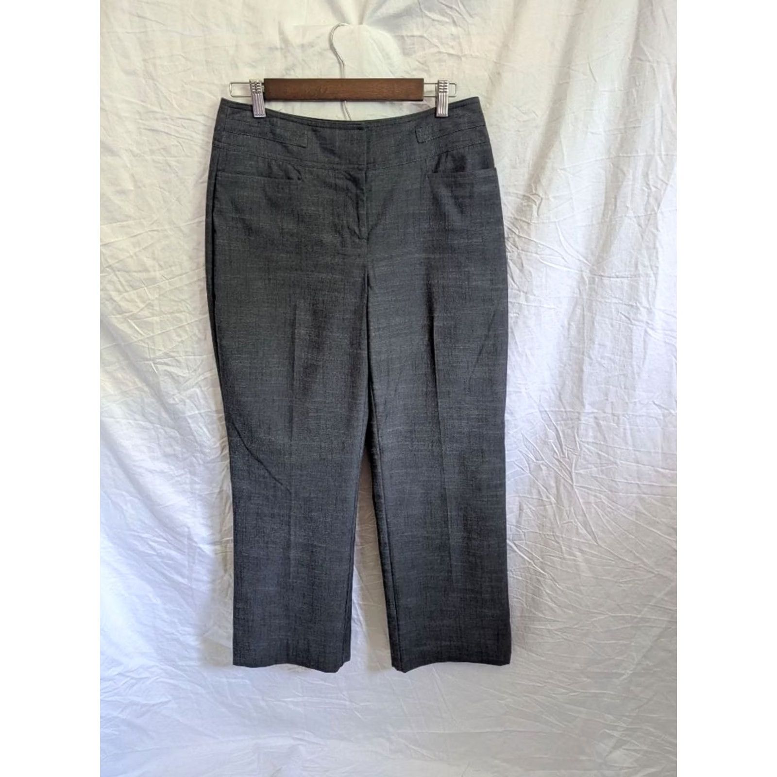 Vintage HARVE BENARD Gray Wide Leg Dress Pants Women 6 Dress Pants Office ECC EUC Pants Women Gray Wide Leg Dress Pants 6 Womens Size 28" / US 6 / IT 42 - 2 Thumbnail