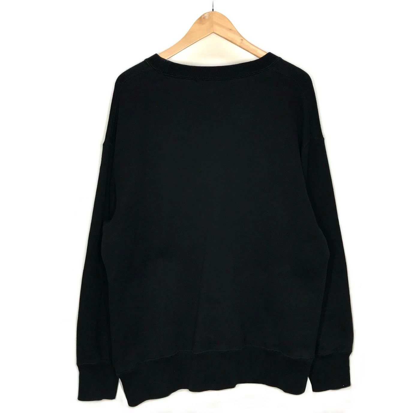 Comme des Garcons Homme Sweatshirt Brushed fleece nylon twill long sleeve Black Size US L / EU 52-54 / 3 - 2 Thumbnail