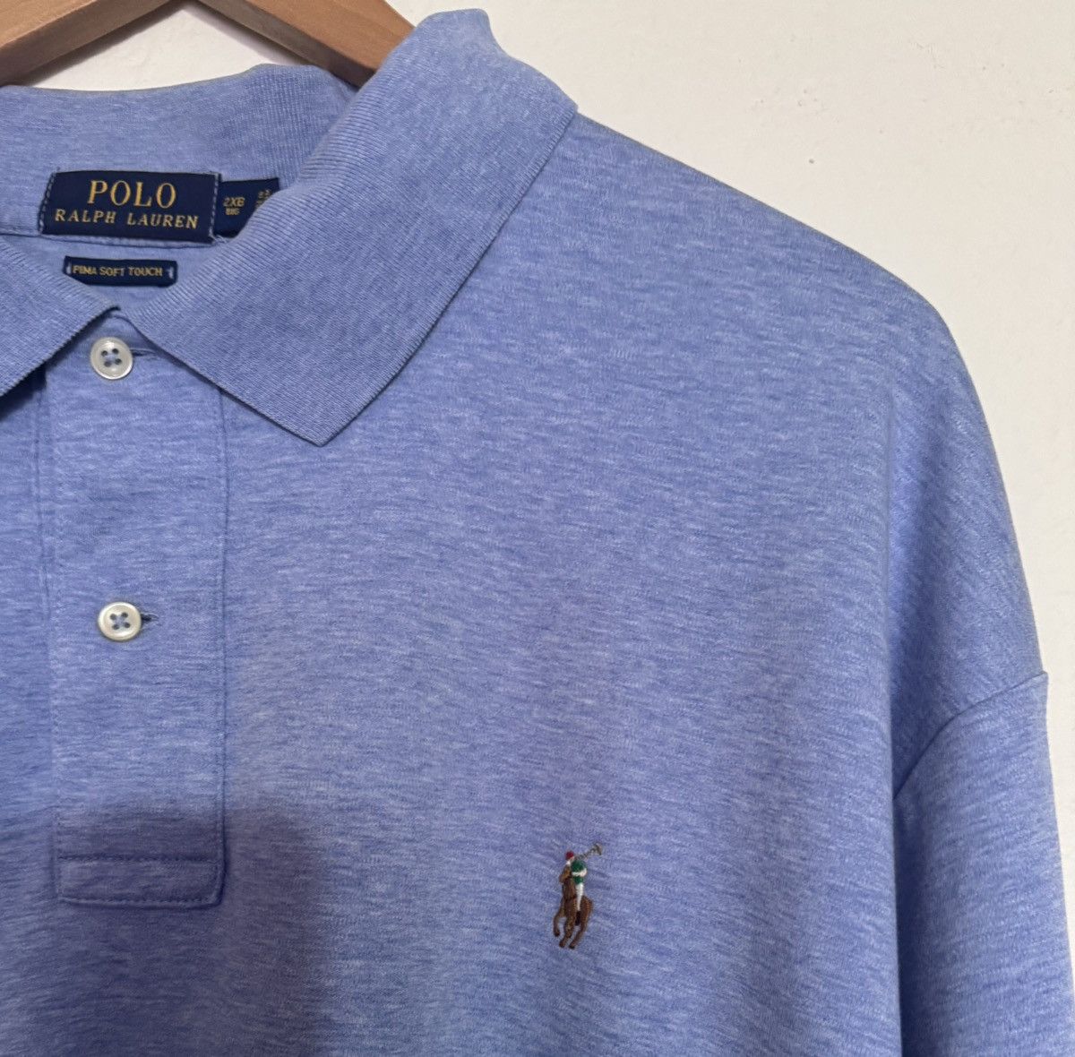 Polo Ralph Lauren Polo Ralph Lauren Light Blue Shirt Size US XXL / EU 58 / 5 - 2 Thumbnail