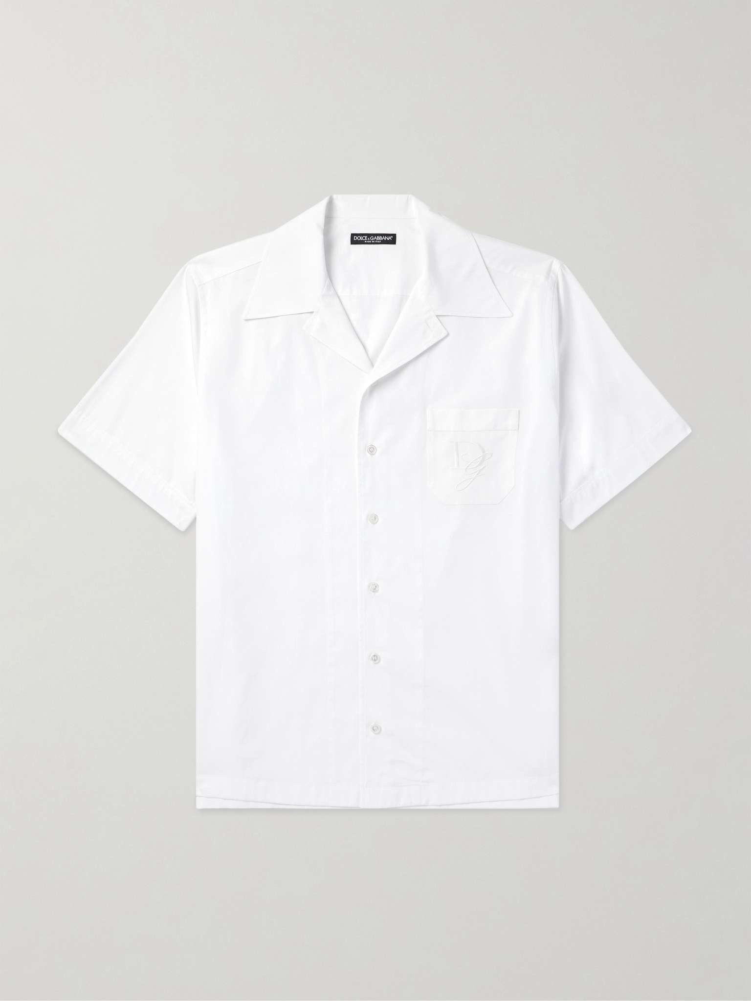 Dolce & Gabbana o1s22i1n0225 Short-sleeved Shirt in White Size US M / EU 48-50 / 2 - 1 Thumbnail