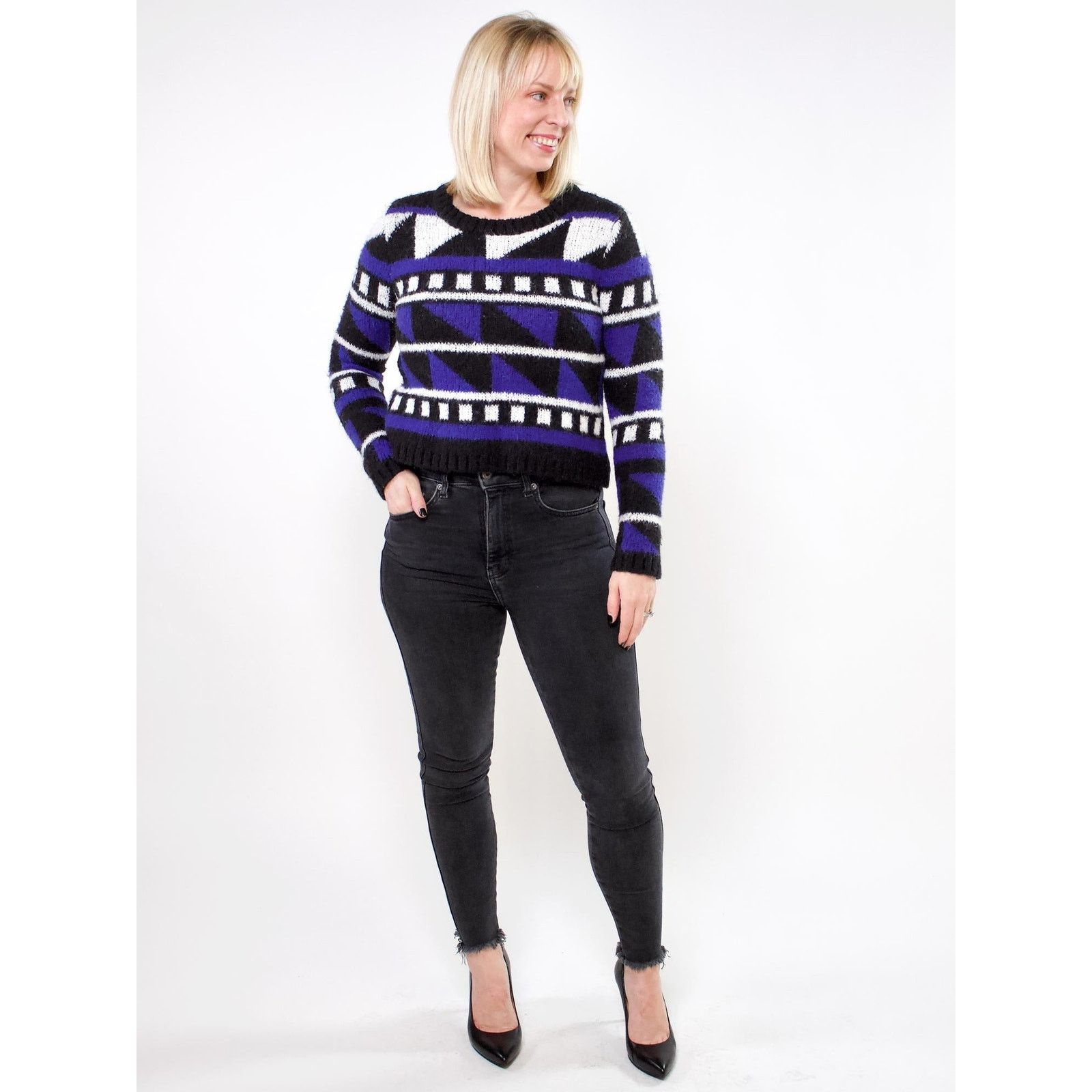 Hunter Bell Hunter Bell Jasmine Cropped Wool Blend Sweater Size S / US 4 / IT 40 - 4 Thumbnail