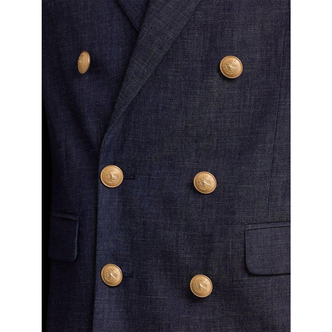 Dsquared2 DSQUARED2 Double Breast Blue Cotton Denim Blazer New & Authe Size US M / EU 48-50 / 2 - 2 Thumbnail