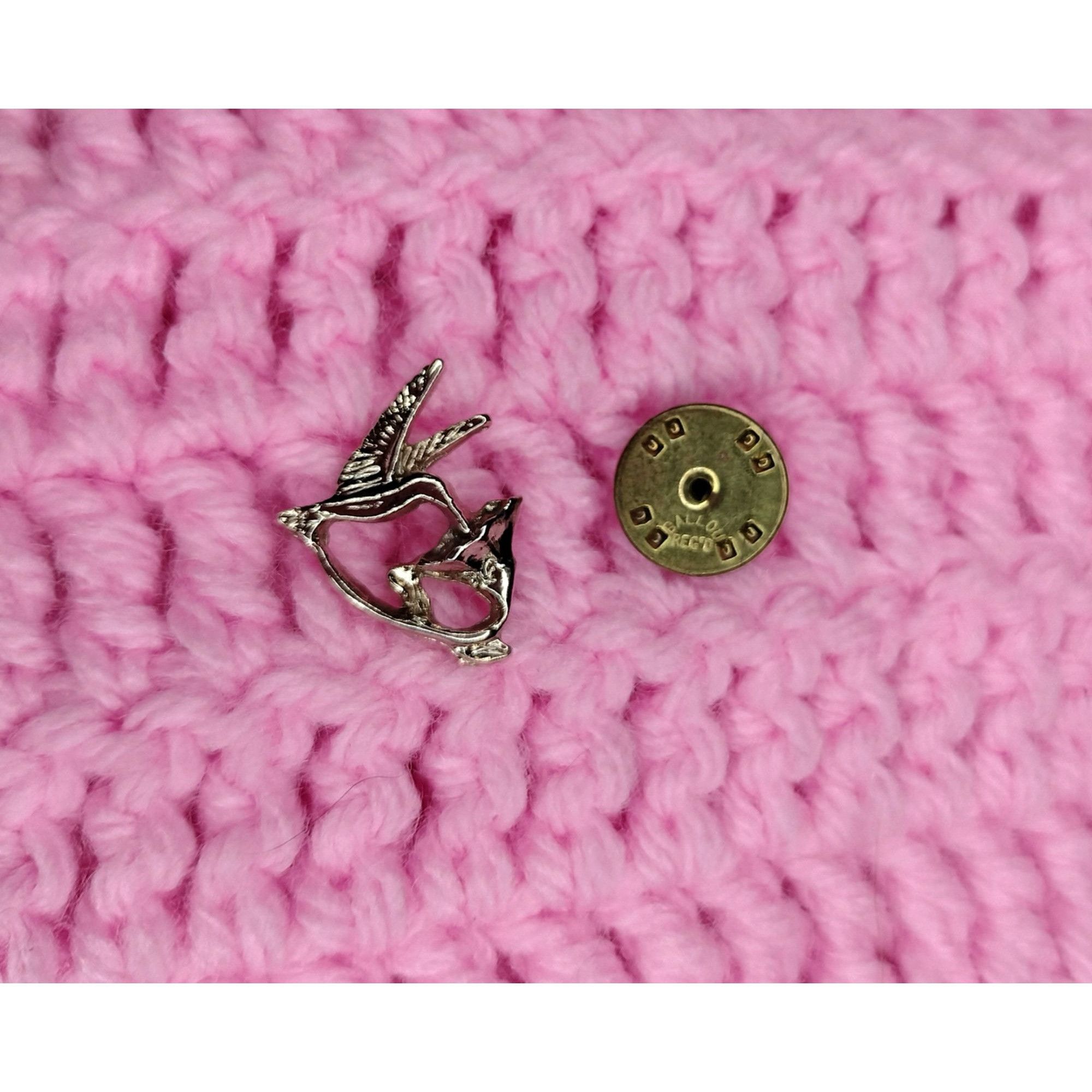 Vintage Ballou Regd Vintage Hummingbird Flower Lapel Pin Brooch Bird Size ONE SIZE - 8 Thumbnail