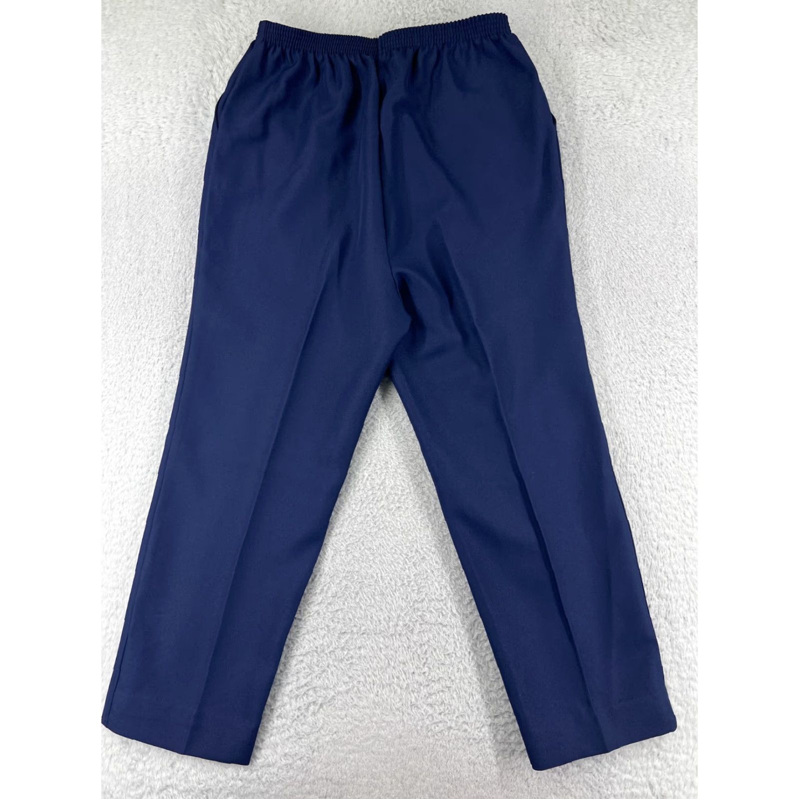 Vintage Separate Issue Pants Womens 20 Blue Polyester Pull On Straight Leg Chino Casual Regular (USA) Womens Size 42" / US 20 - 2 Thumbnail