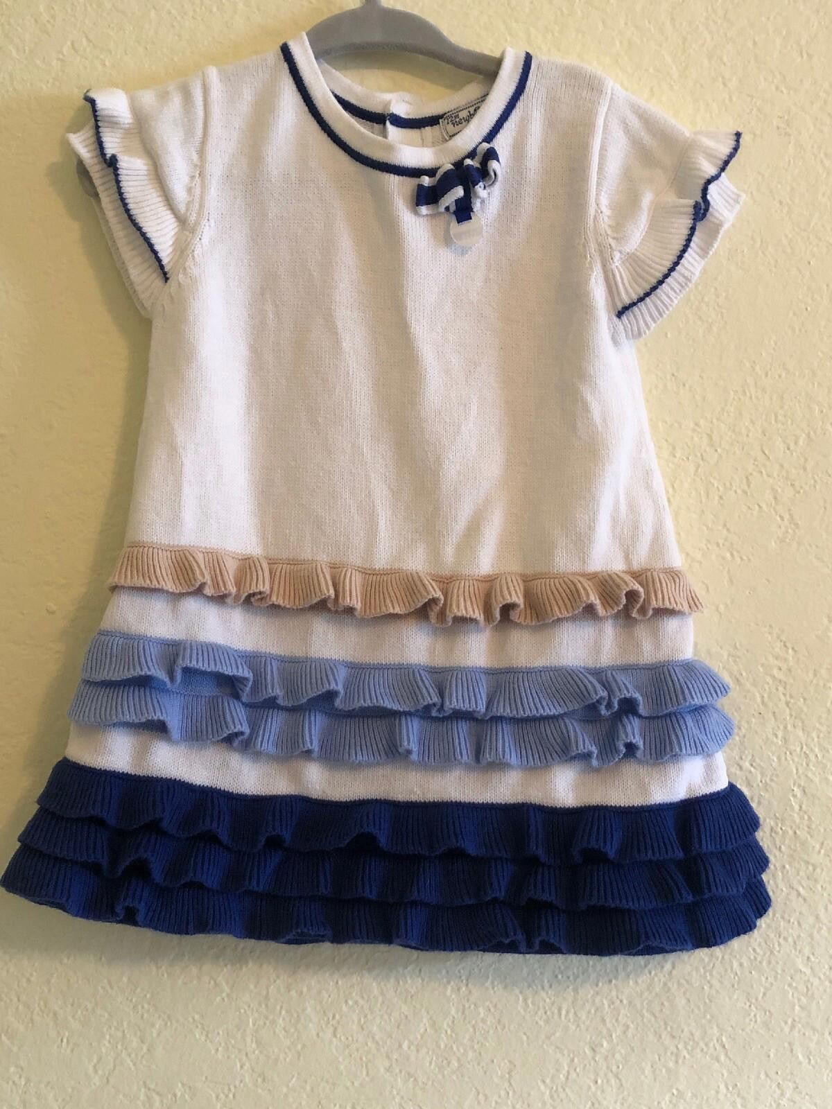 Designer Mayoral White Party Dress Baby Girl Sz 12 Month Size ONE SIZE - 1 Thumbnail
