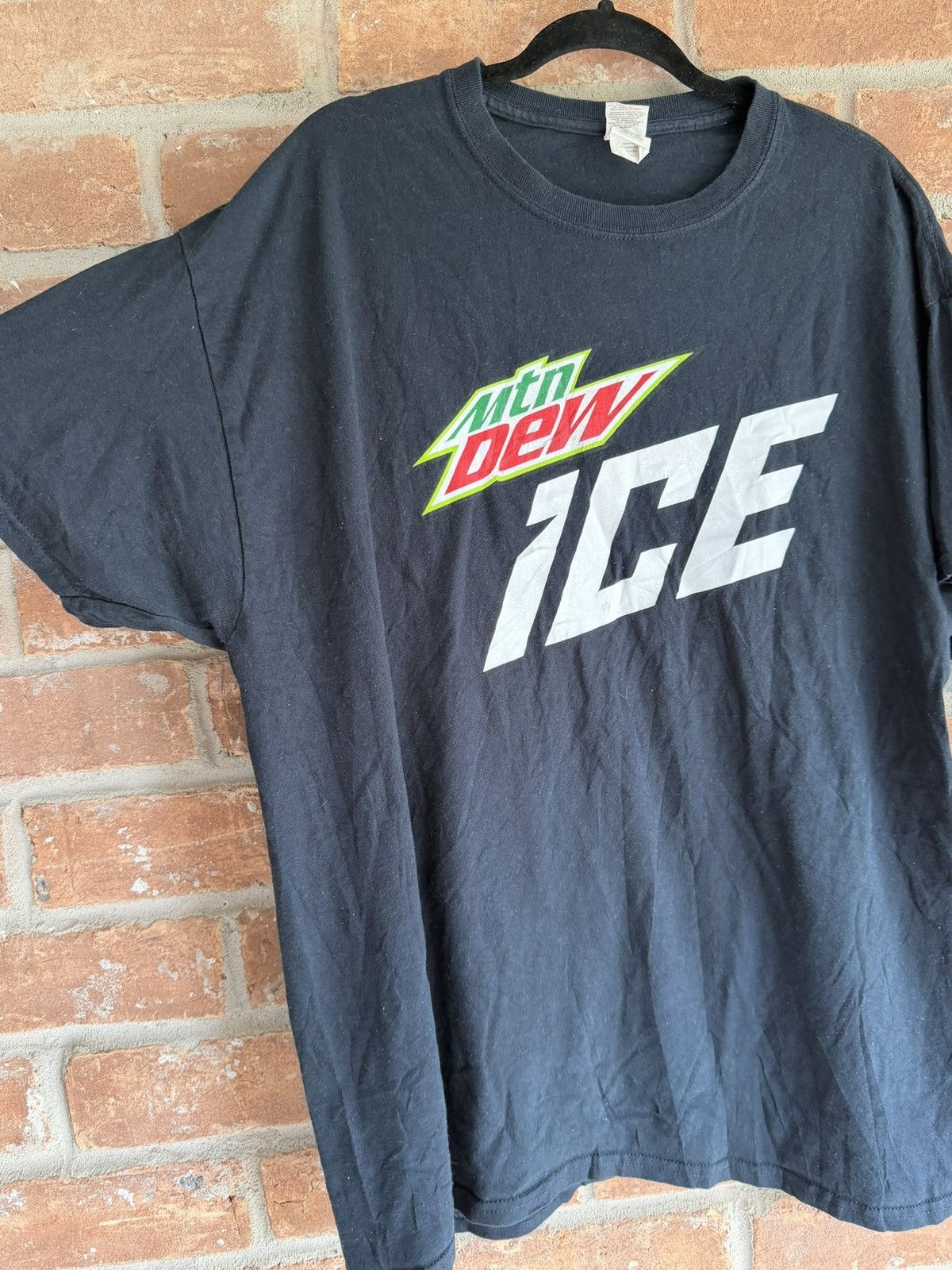 Vintage Mountain Dew ICE T-Shirt Mens XL Black Graphic Tee Size US XL / EU 56 / 4 - 6 Thumbnail