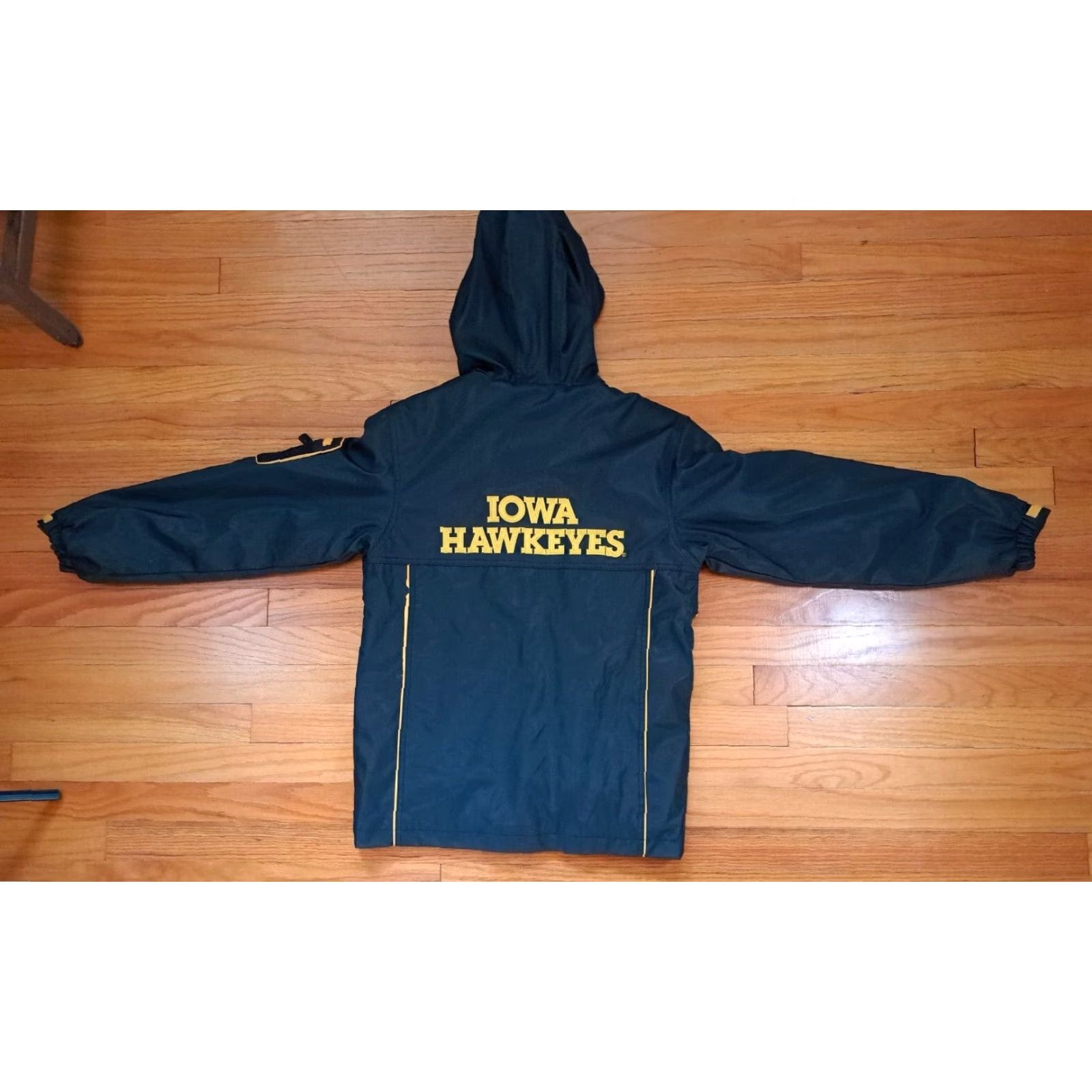 Vintage Iowa Hawkeyes Insulated Full Zip Hooded Parka Field Jacket Large Heavy Size US L / EU 52-54 / 3 - 2 Thumbnail
