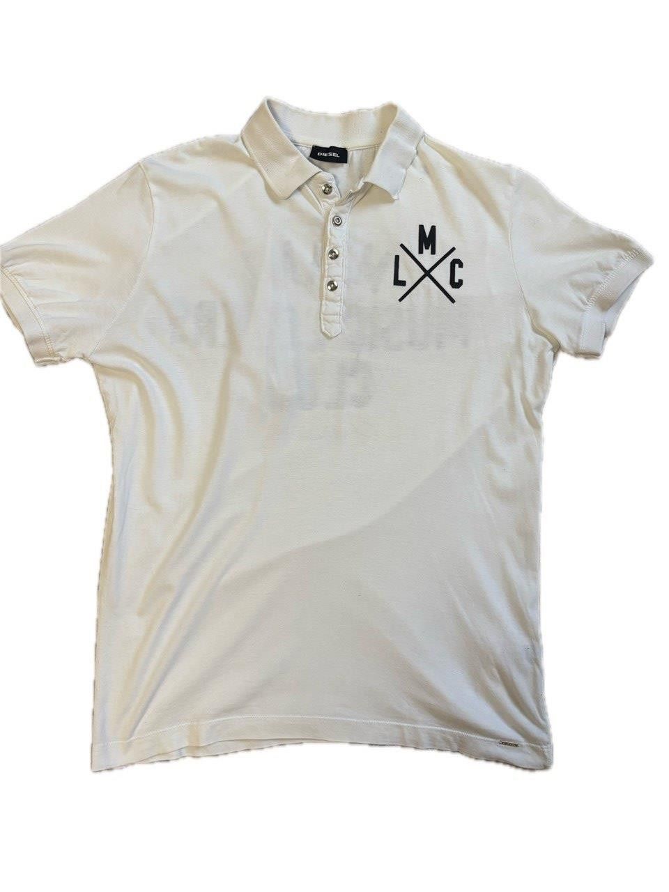 Diesel Diesel “Miami Music Lovers Club” Polo Shirt – White – Size M Size US M / EU 48-50 / 2 - 17 Thumbnail