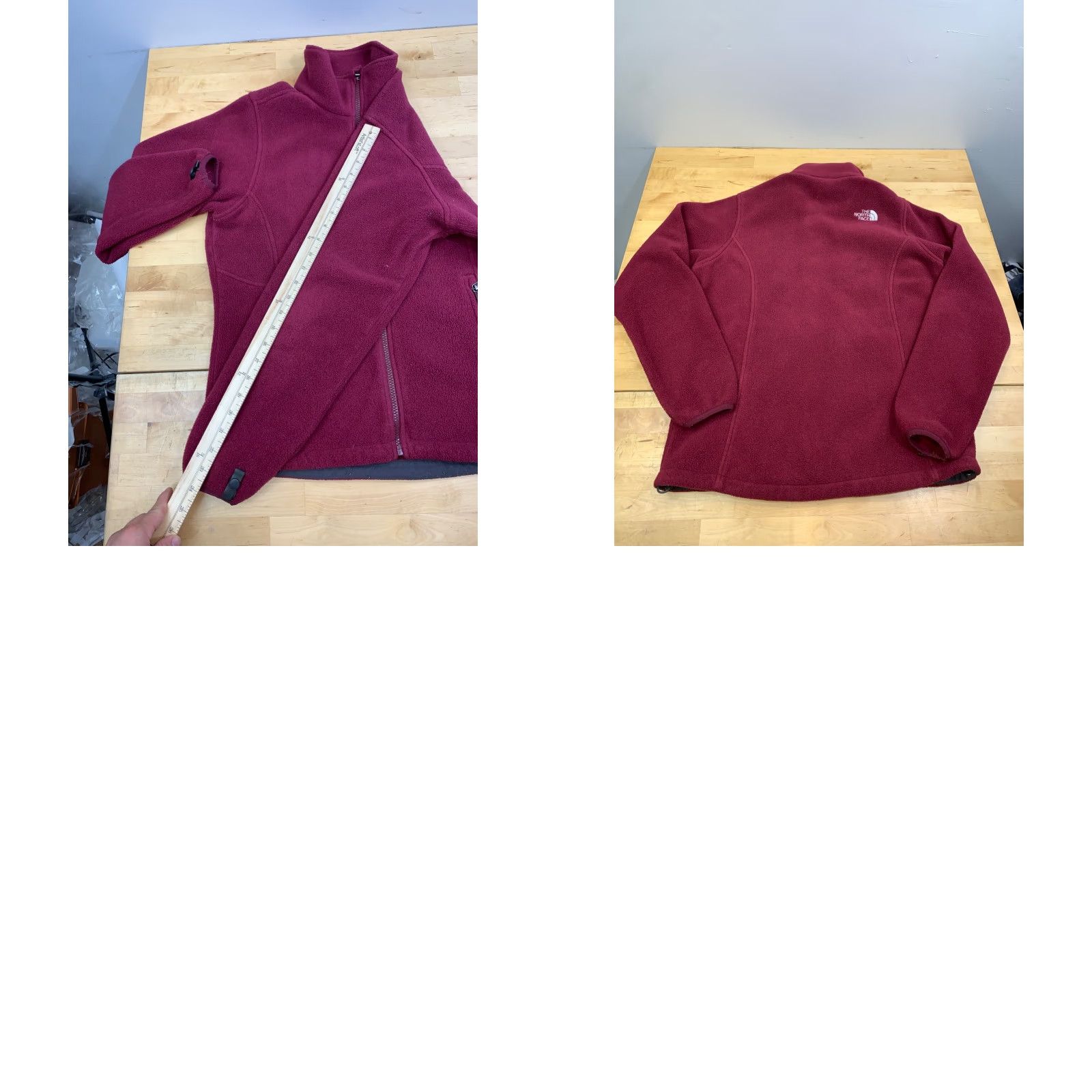 The North Face The North Face Fleece Jacket Womens M Burgundy Red Casual Outdoor Full Zip Jacket Size M / US 6-8 / IT 42-44 - 8 Thumbnail