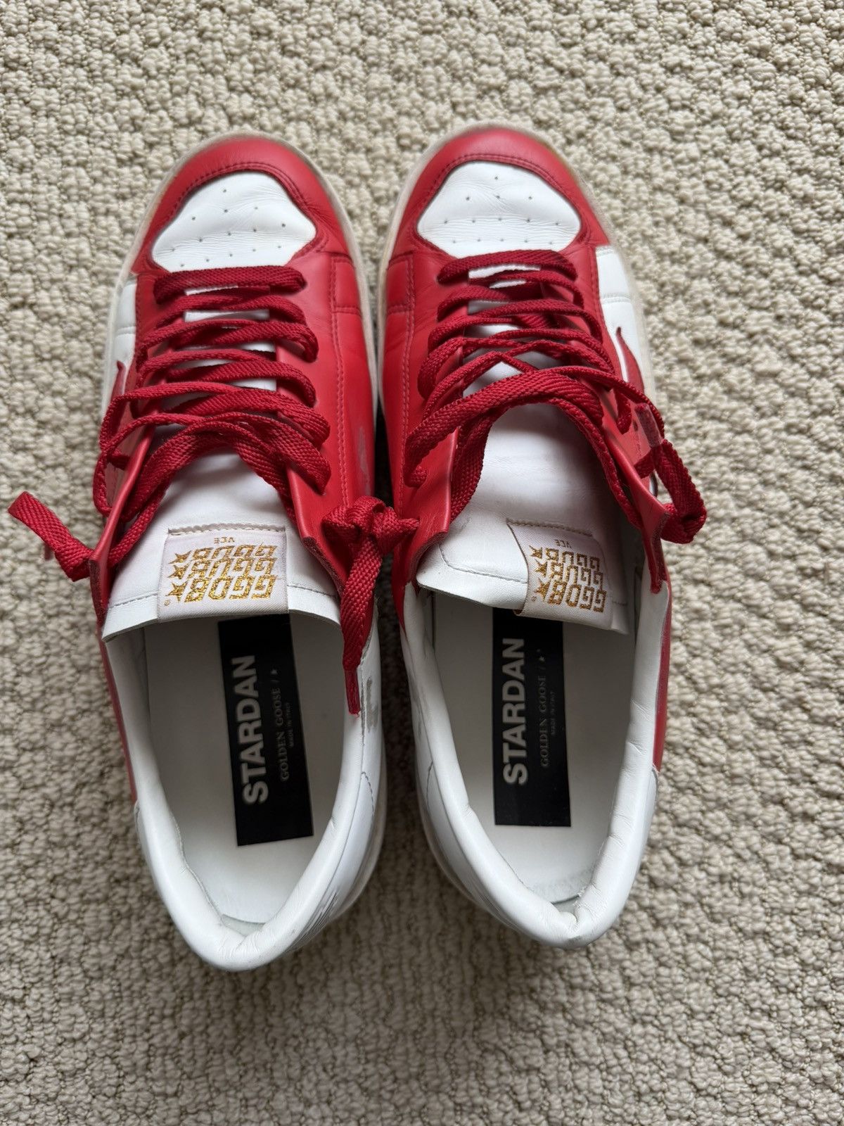 Golden Goose Golden Goose Stardan Red Size US 10 / EU 43 - 4 Thumbnail