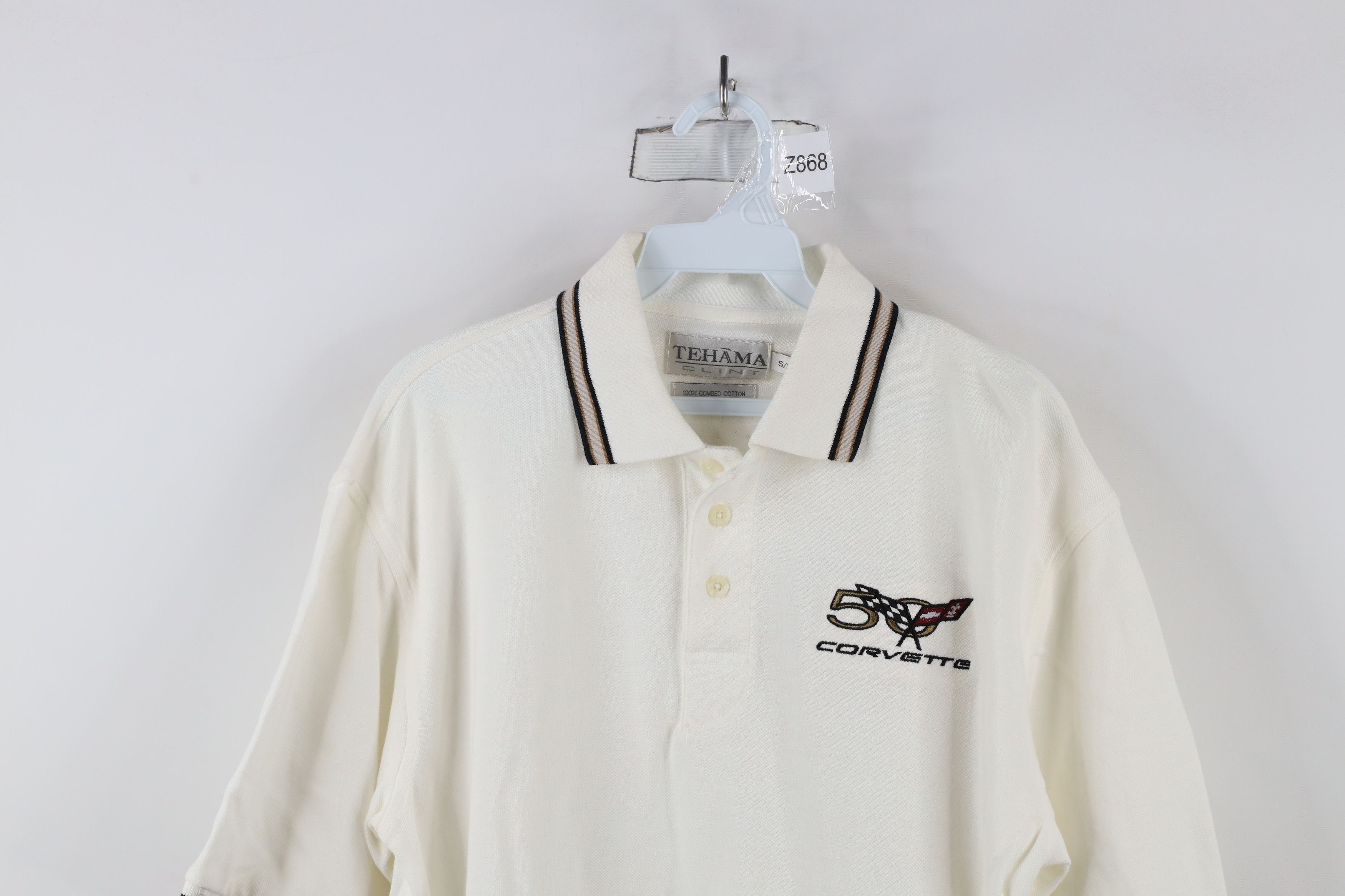 Vintage Vintage Y2K 2003 Anniversary Corvette Racing Polo Shirt Size US S / EU 44-46 / 1 - 2 Thumbnail
