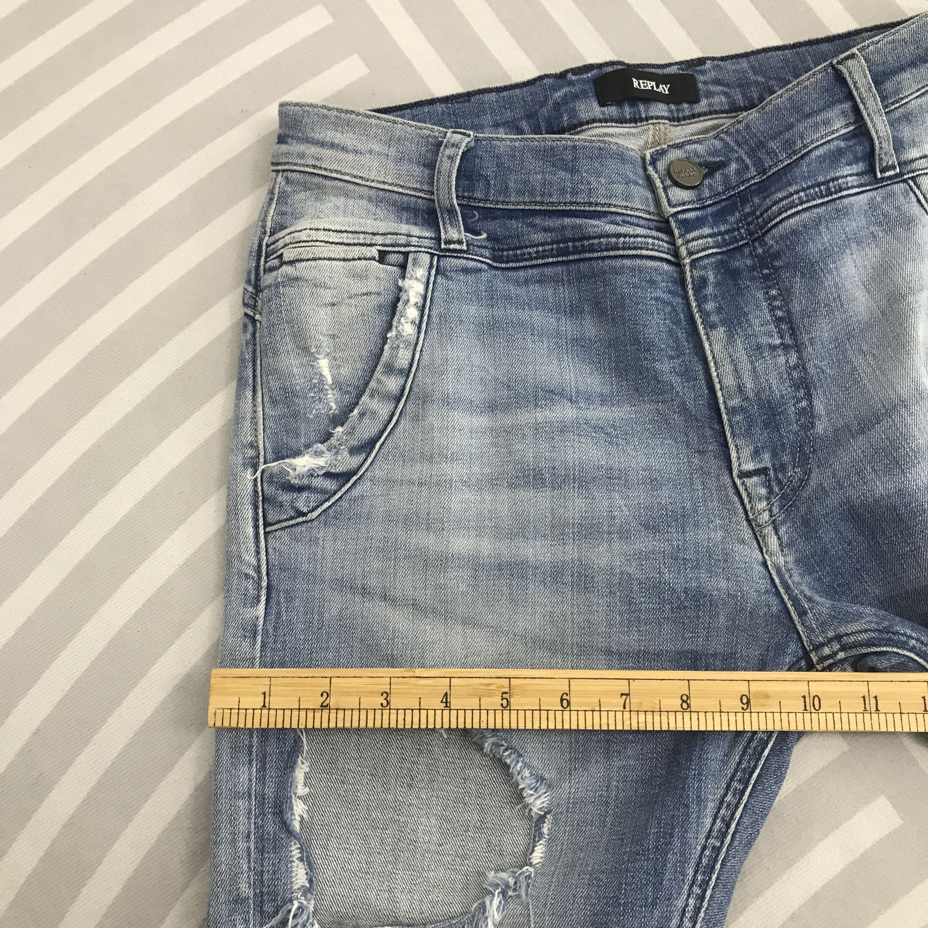 Replay × Vintage Replay Skinny Ripped Distressed Denim pants Size US 27 - 10 Thumbnail