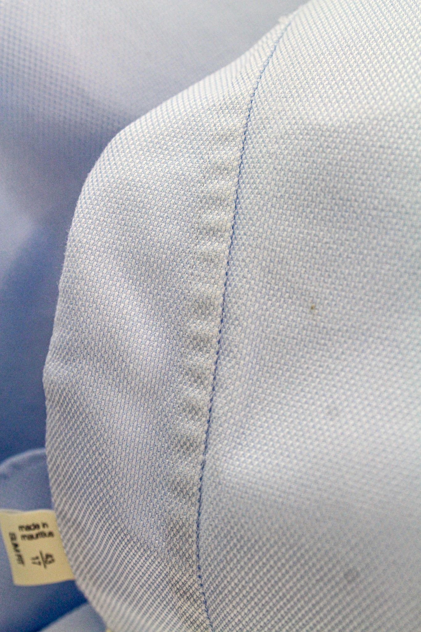Suitsupply 43/17 Slim Blue Cotton Long Button-Up 72762 Size 42R - 8 Thumbnail
