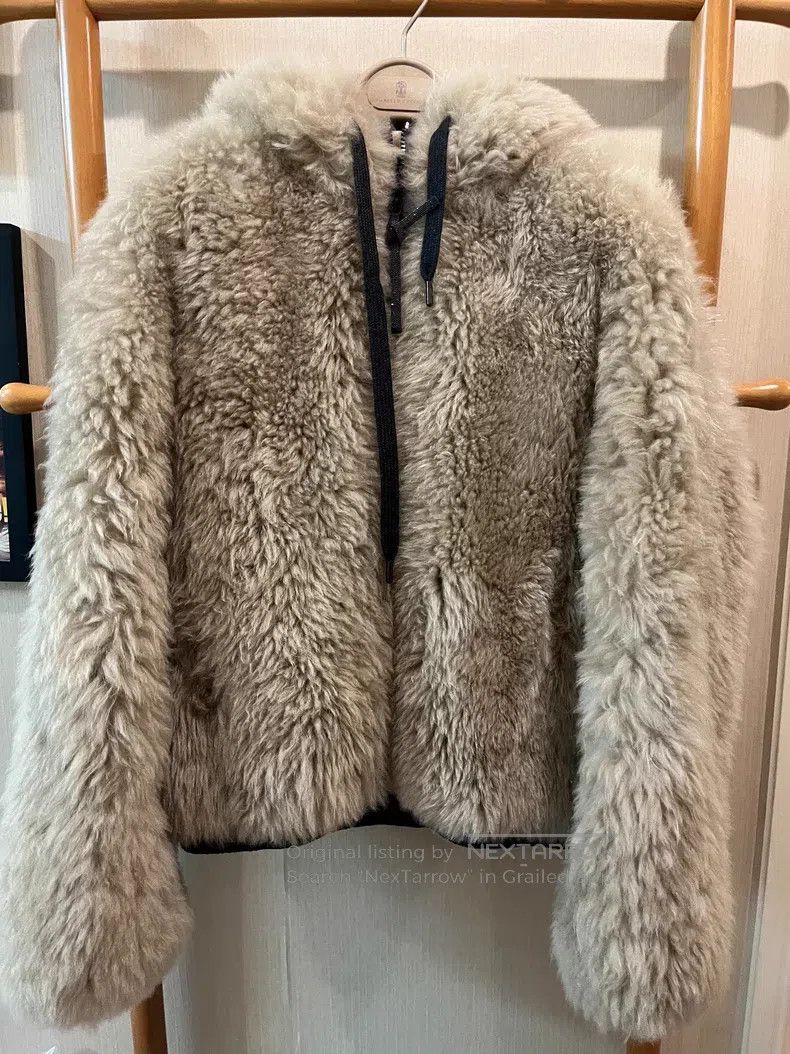 Brunello Cucinelli Brunello Cucinelli Velvet Long Cashmere Fur Coat Size XS / US 0-2 / IT 36-38 - 2 Thumbnail