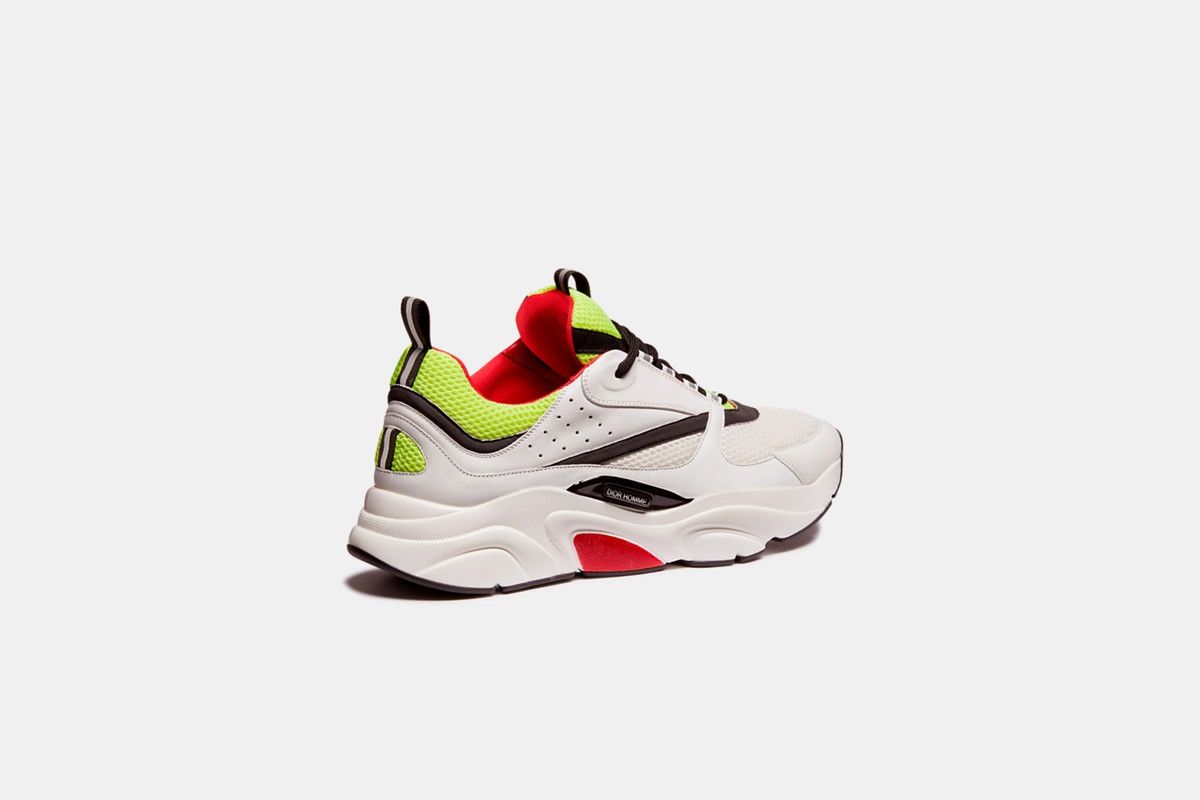Dior o1bcso1str0126 B22 Sneaker in White/Yellow Size US 12 / EU 45 - 3 Thumbnail