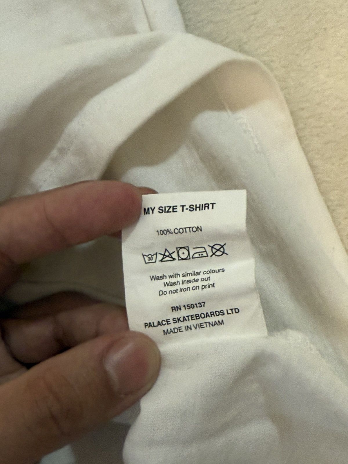 Palace Palace My Size Tee (White) Size US M / EU 48-50 / 2 - 3 Thumbnail