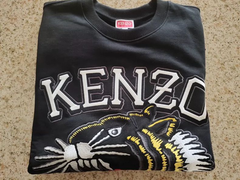 Kenzo KENZO Tiger head pattern casual round neck hoodie Size US M / EU 48-50 / 2 - 8 Thumbnail