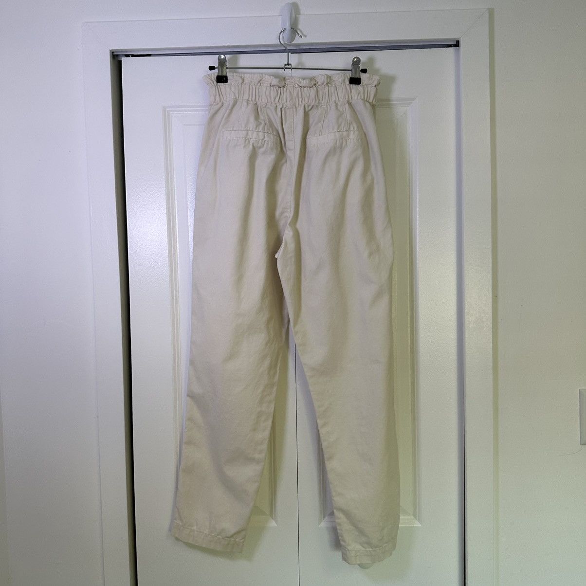 Cotton On Cotton On High-Waisted Paperbag Pants – Cream Beige Size 27" / US 4 / IT 40 - 2 Thumbnail