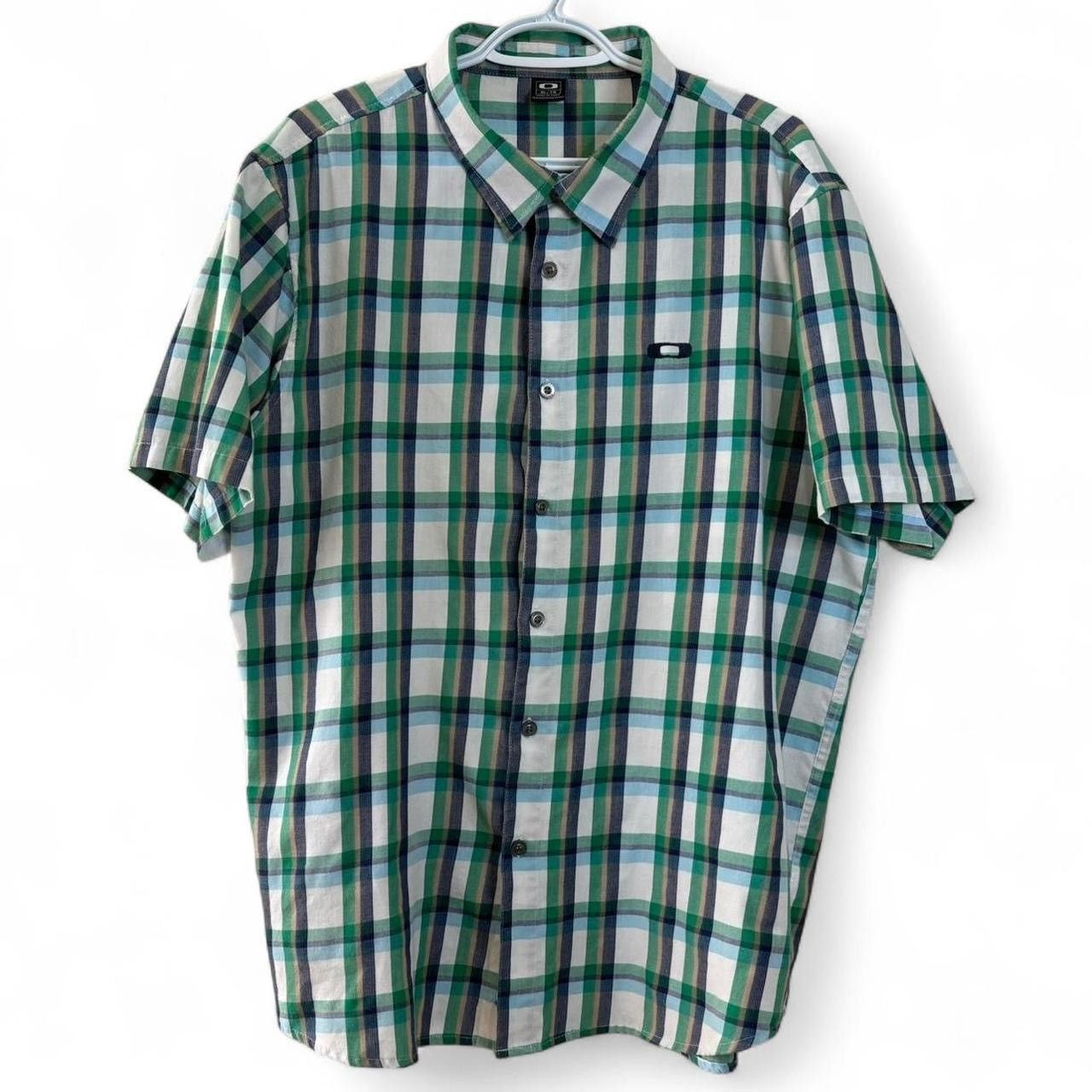Oakley × Vintage Vintage Style Oakley Plaid White And Green Button-Up Shirt Size US XL / EU 56 / 4 - 1 Thumbnail