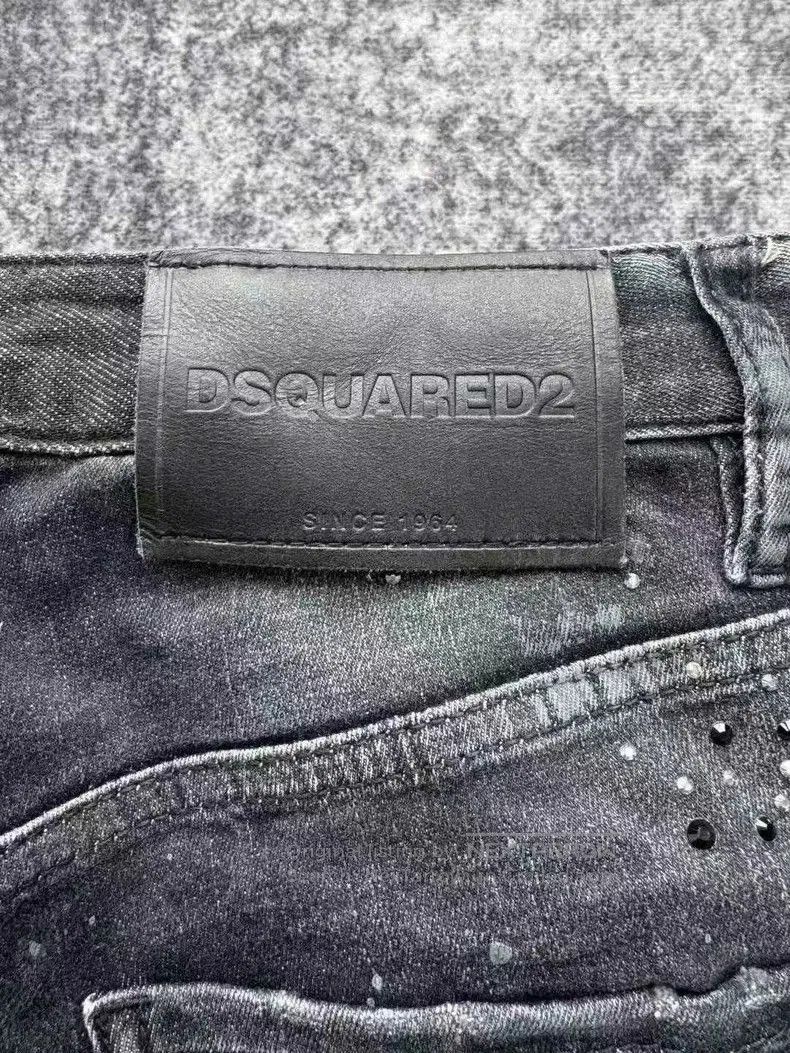 Dsquared2 DSQUARED2 Distressed Rhinestone Flare Jeans. Size US 34 / EU 50 - 5 Thumbnail
