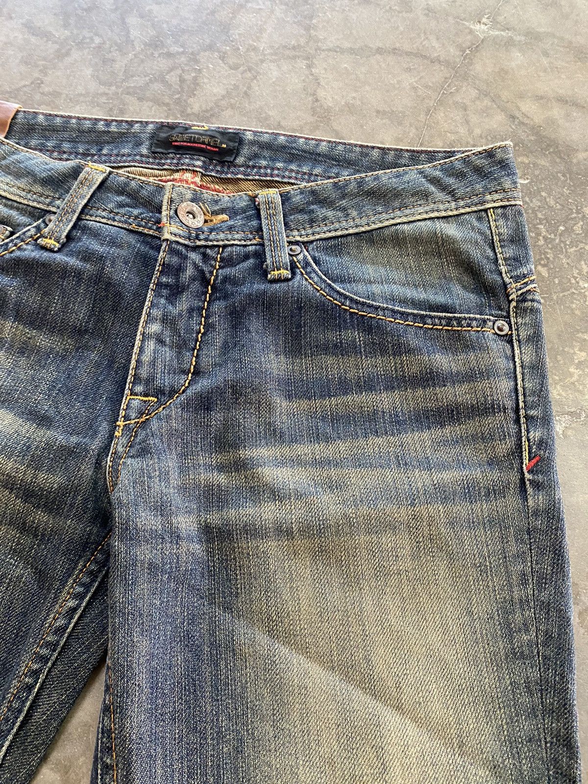 Hysteric Glamour × If Six Was Nine × Japanese Brand Flare Jeans Sweet Camel Mud Rusty Denim Size US 29 - 16 Thumbnail