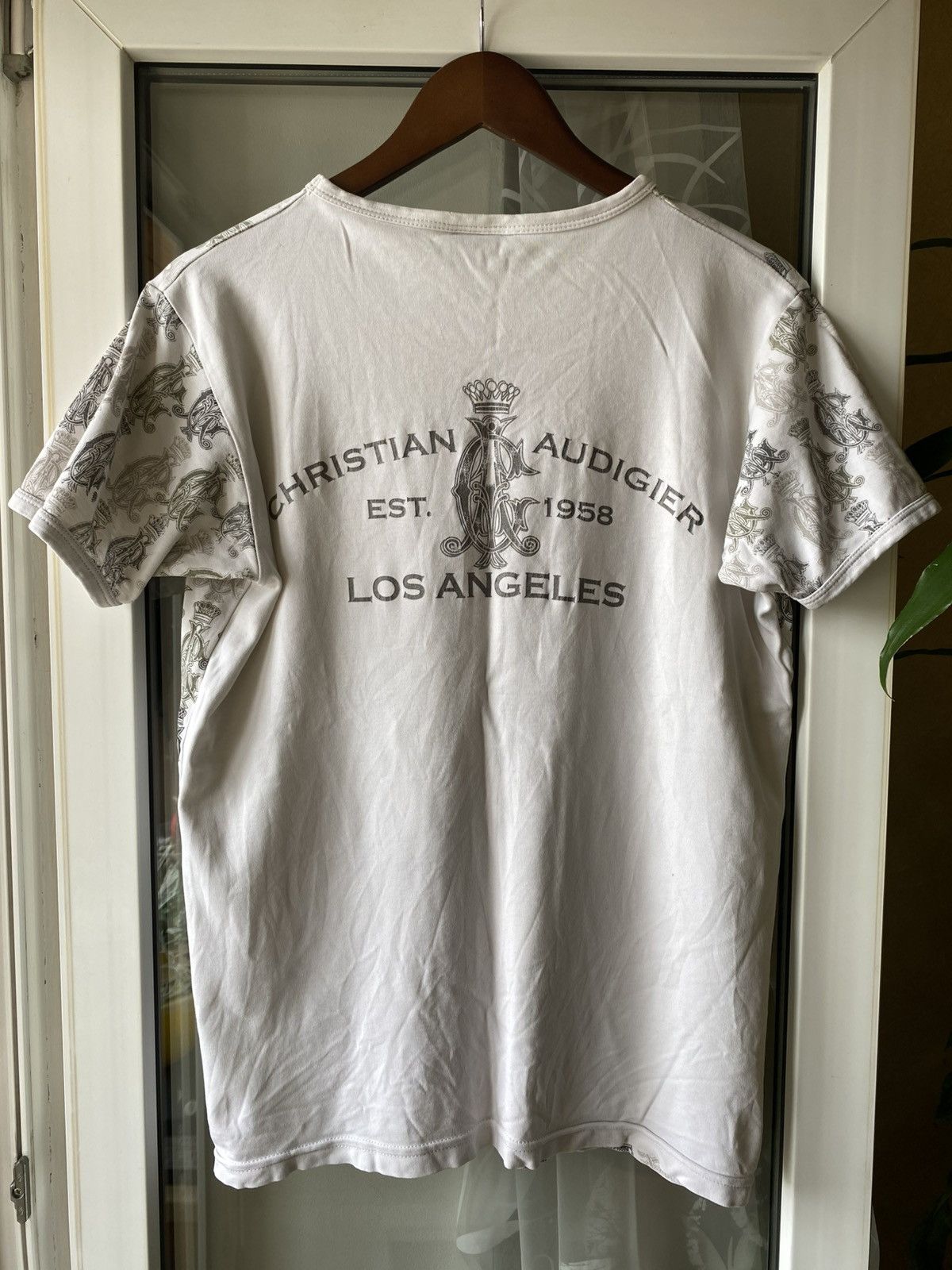 Christian Audigier Christian Audigier Vintage Grenade Wings Tee AOP Ed Hardy Size US L / EU 52-54 / 3 - 3 Thumbnail