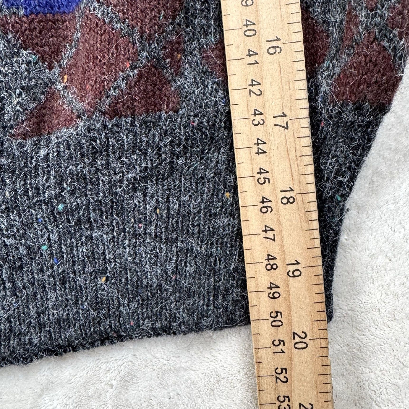 Vintage VINTAGE Brian MacNeil Wool Blend Mens Sweater XL T Navy Blue Geometric Crew Neck Pullover 90s Wool Blend Geometric Mens XLT Navy Size US XL / EU 56 / 4 - 6 Thumbnail
