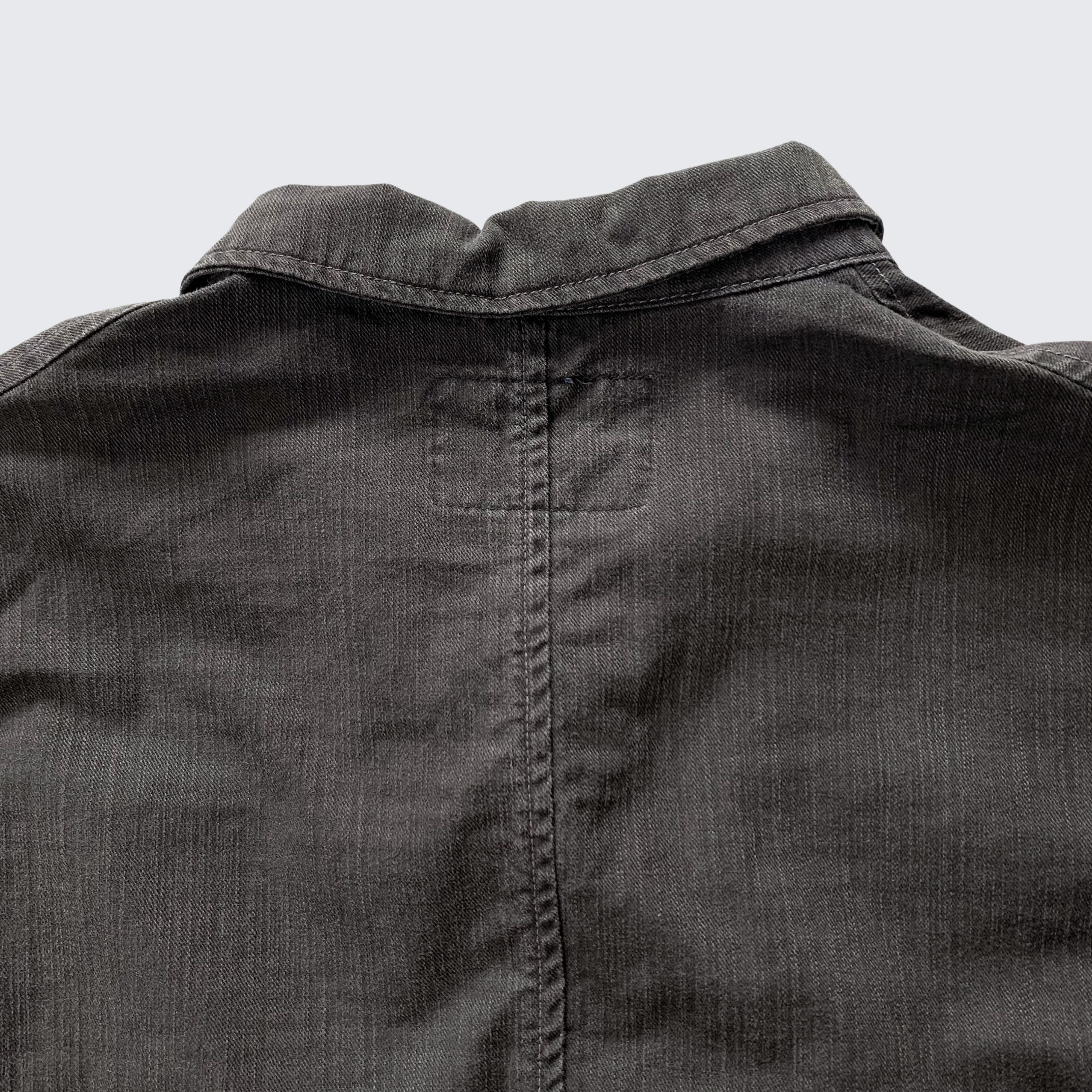 Woolrich Woolen Mills 1990s Woolrich Blue Tag Denim Canvas Blazer Jacket Size US M / EU 48-50 / 2 - 4 Thumbnail