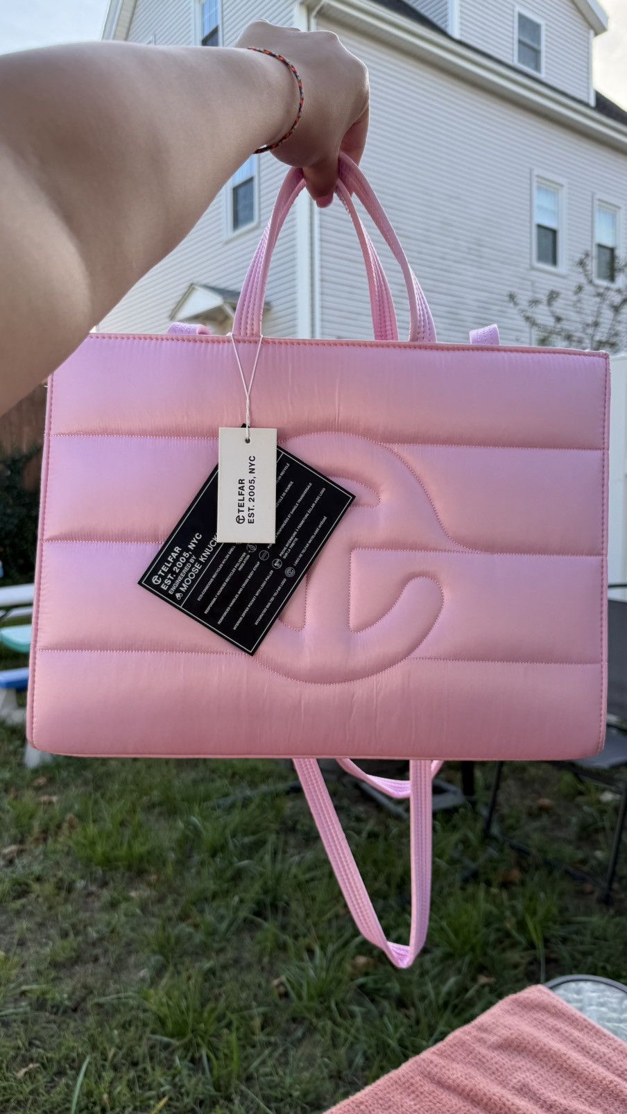 Telfar M PUFFER SHOPPER BUBBLEGUM PINK Size ONE SIZE - 2 Thumbnail