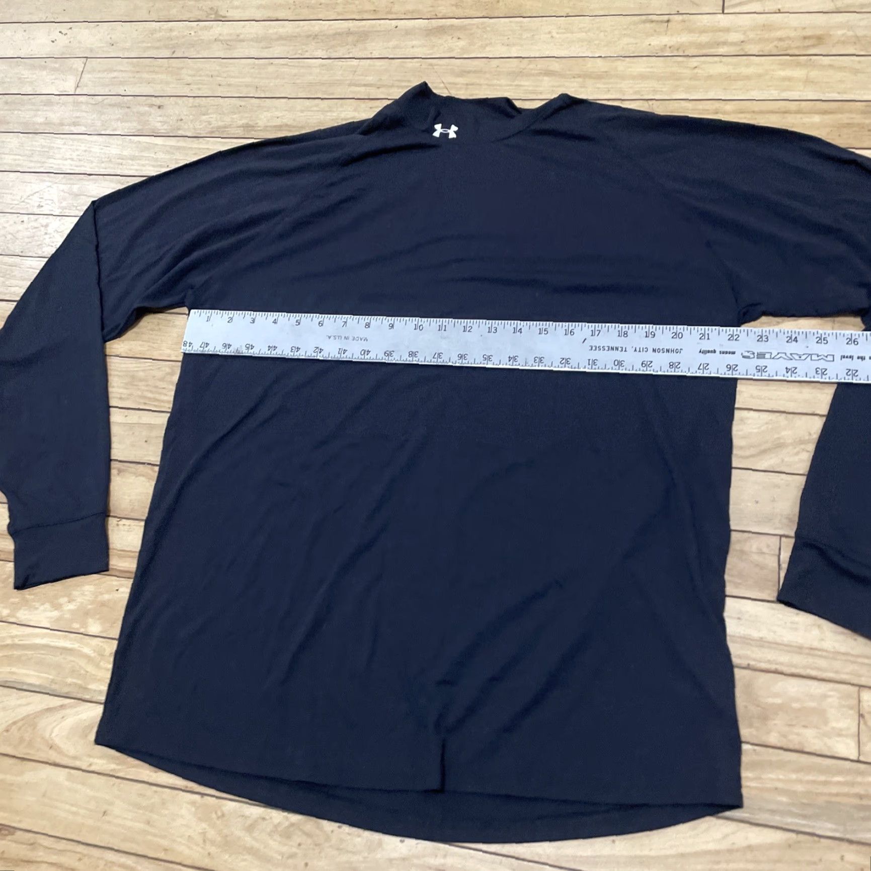 Under Armour VINTAGE Under Armour Thermal Shirt Men L Mock Neck Embroidered Logo Black Shirt Size US L / EU 52-54 / 3 - 6 Thumbnail