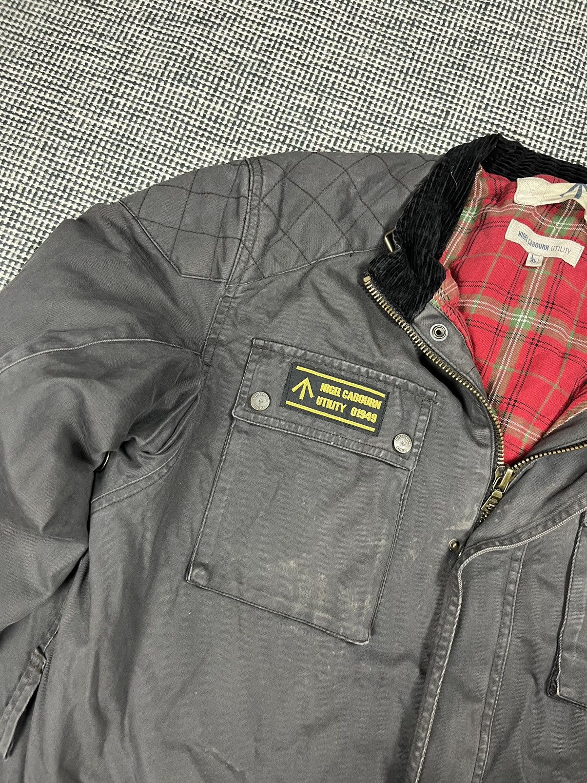 Nigel Cabourn moto quilted parka jacket like belstaff