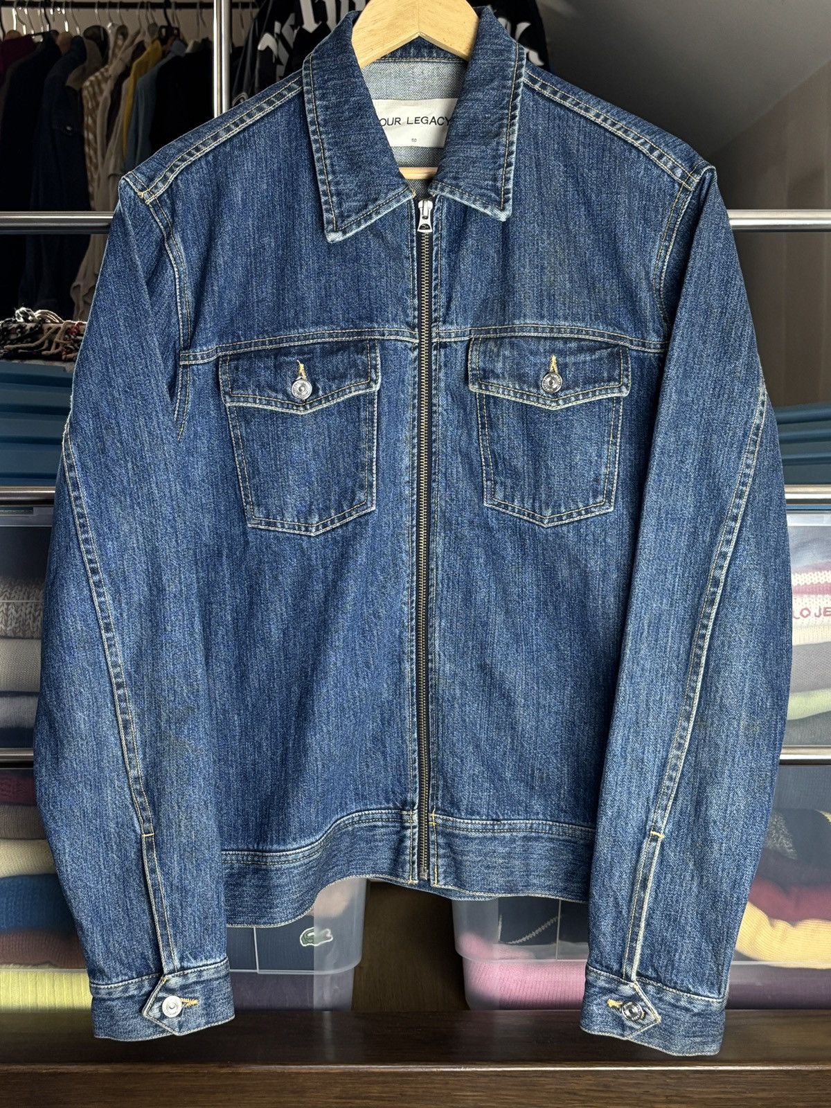 Our Legacy Our Legacy Vintage Zip Up Denim Jacket Size US M / EU 48-50 / 2 - 1 Thumbnail