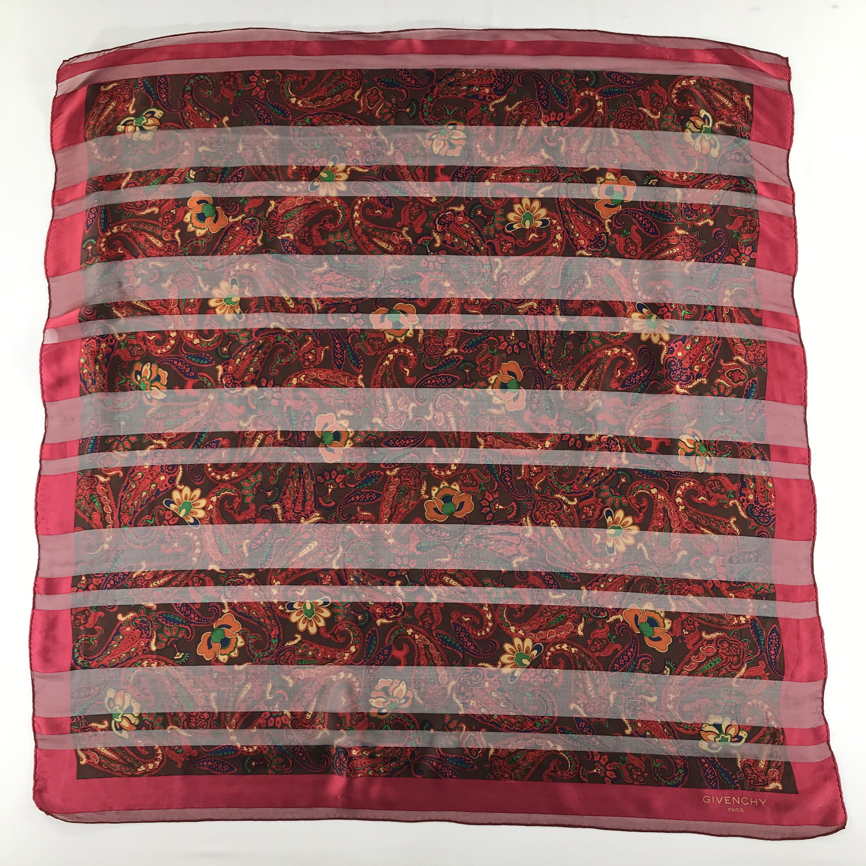 Vintage Vintage Givenchy Silk Scarf Size ONE SIZE - 2 Thumbnail
