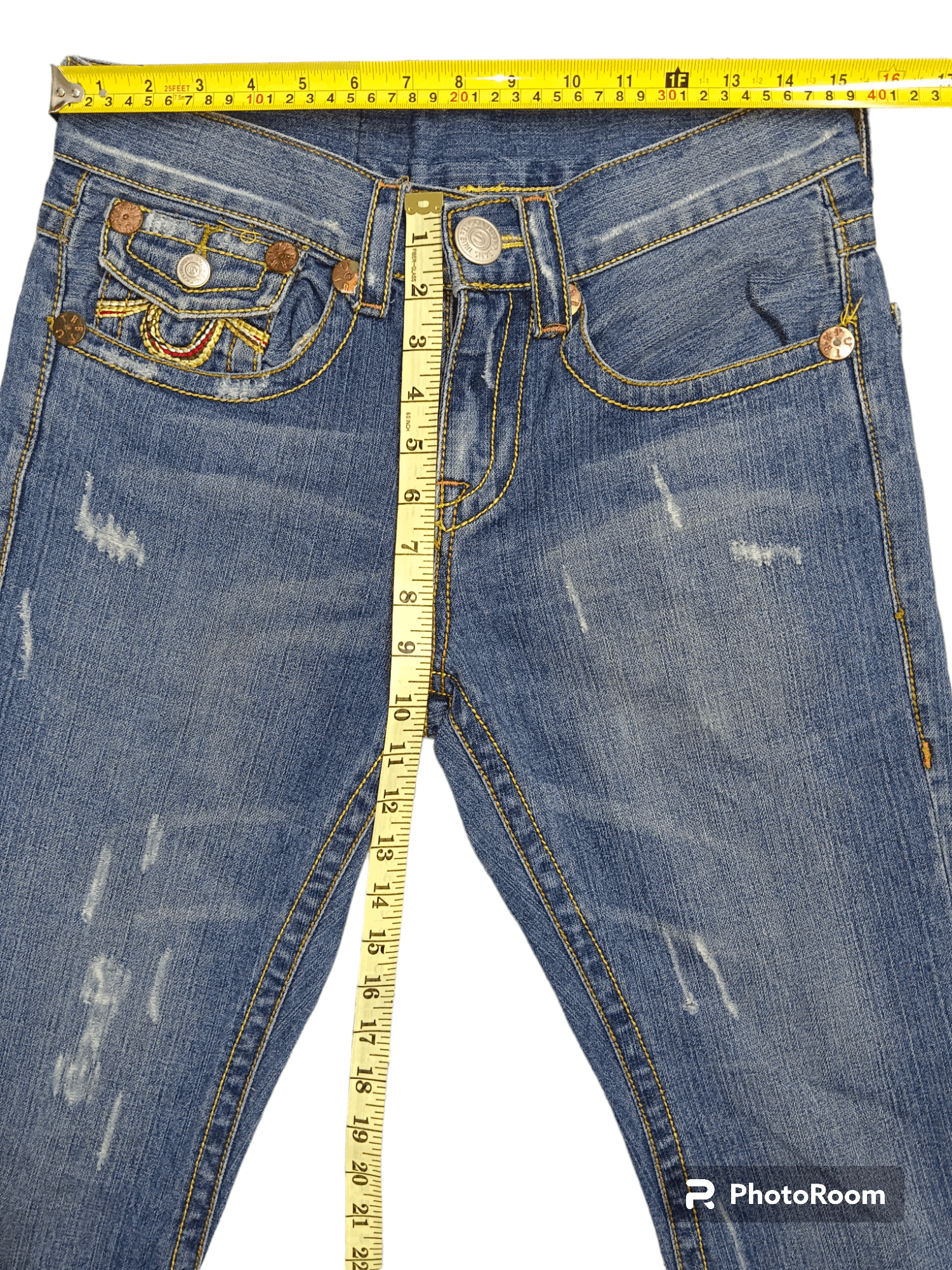 American Edition Hot🔥🔥True Religion BigT Seditionaries Super Flare Jeans Size US 30 / EU 46 - 8 Thumbnail
