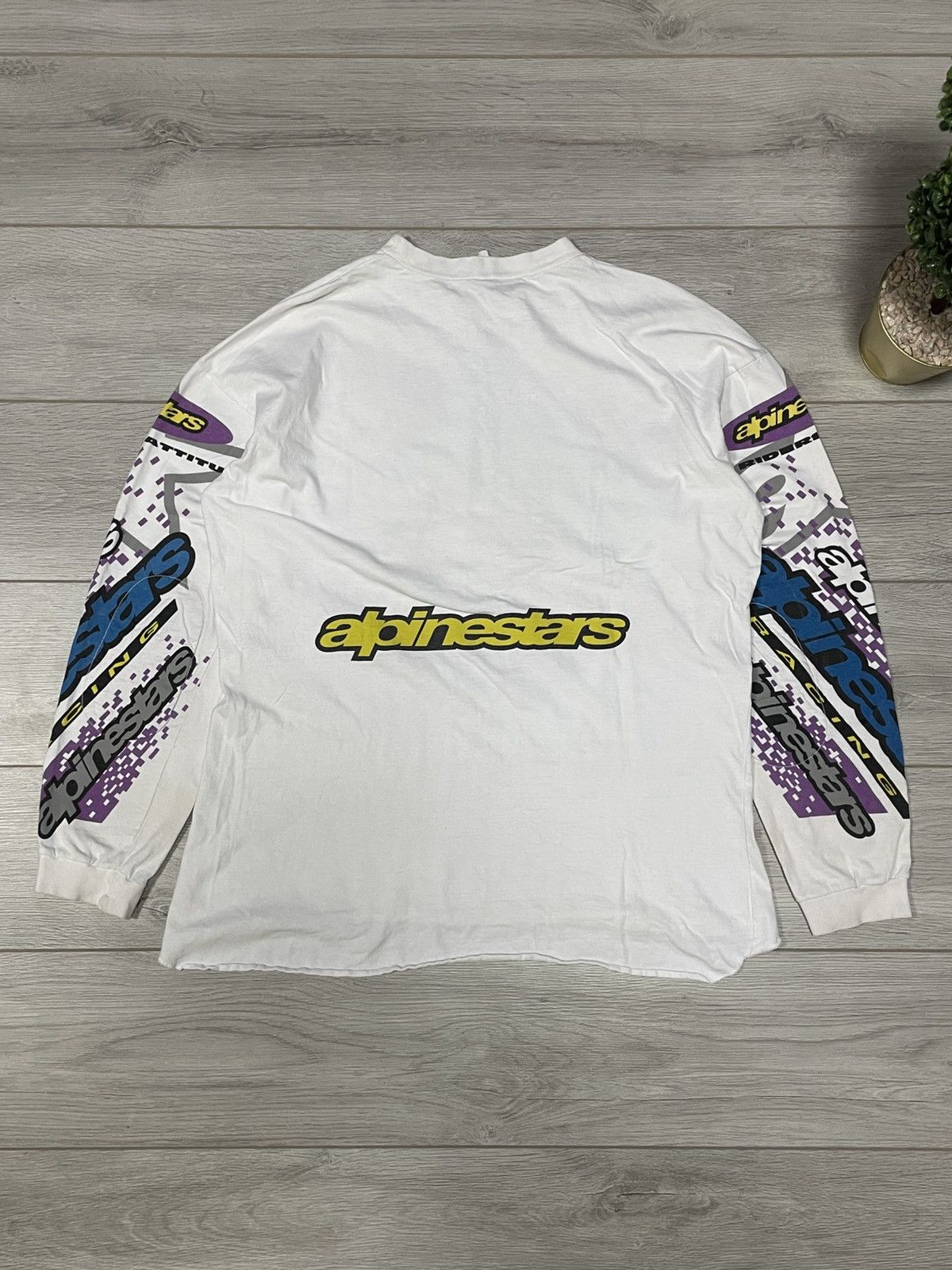 Alpinestars Alpinestars vintage USA racing long sleeve big logo Size US XL / EU 56 / 4 - 14 Thumbnail