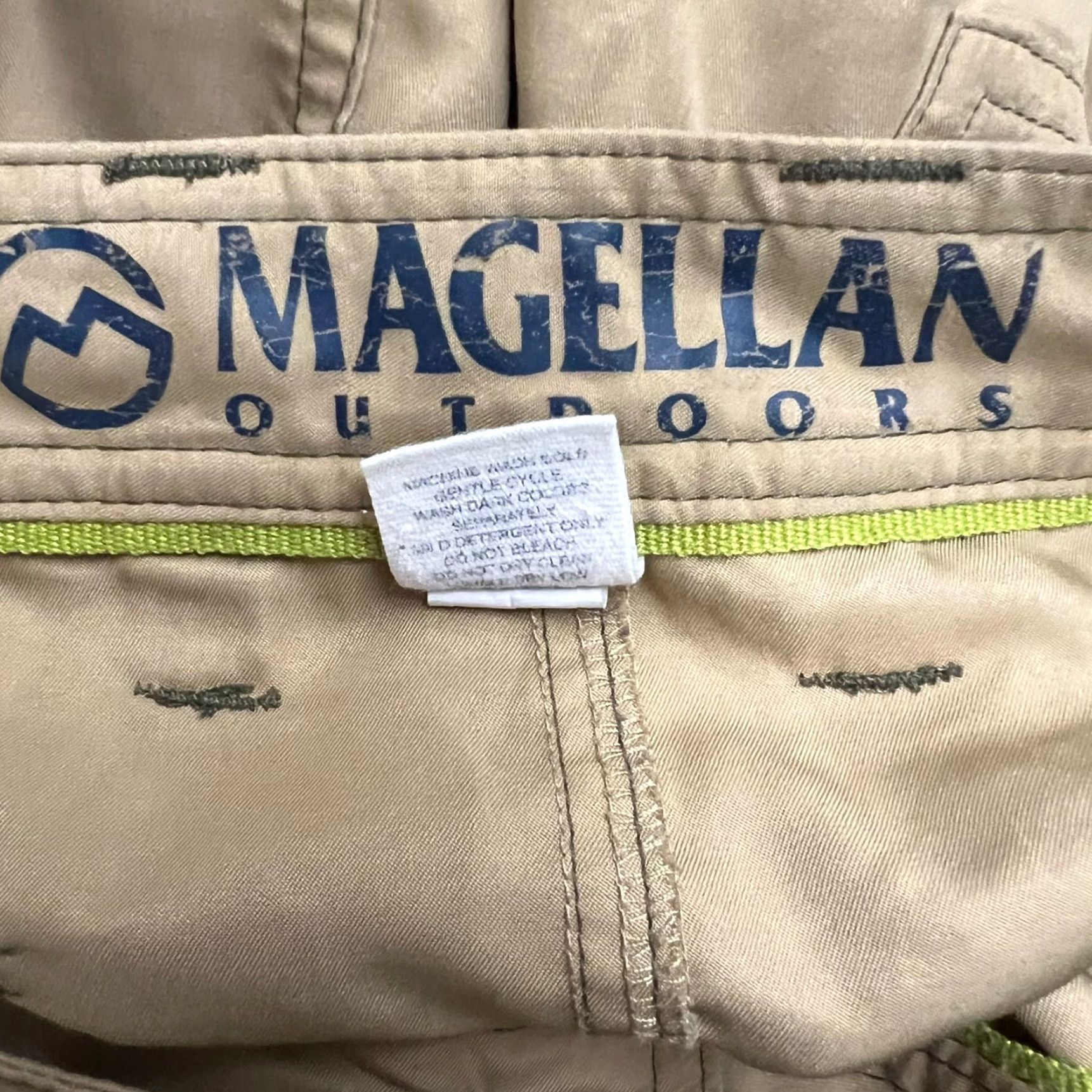 Vintage Magellan Magellan Outdoors Cargo Shorts Mens 42 Tan Lightweight Light Weight Breathable High Rise Cargo Pocket Polyester Short Size US 42 / EU 58 - 7 Thumbnail
